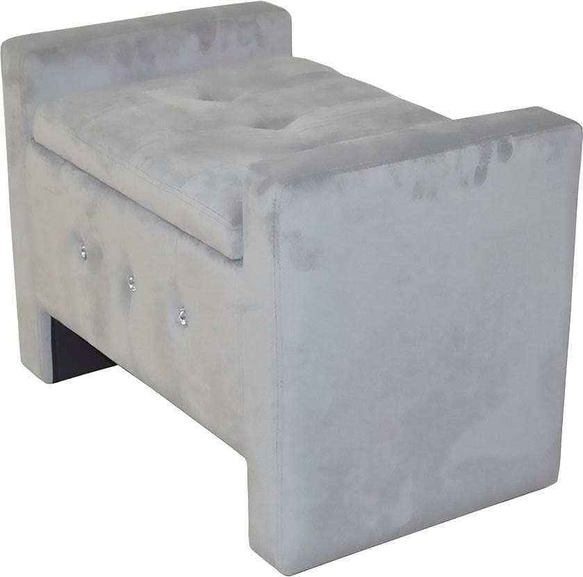 Sitztruhe INOSIGN Grau mit Stauraum und Gasdruckfeder