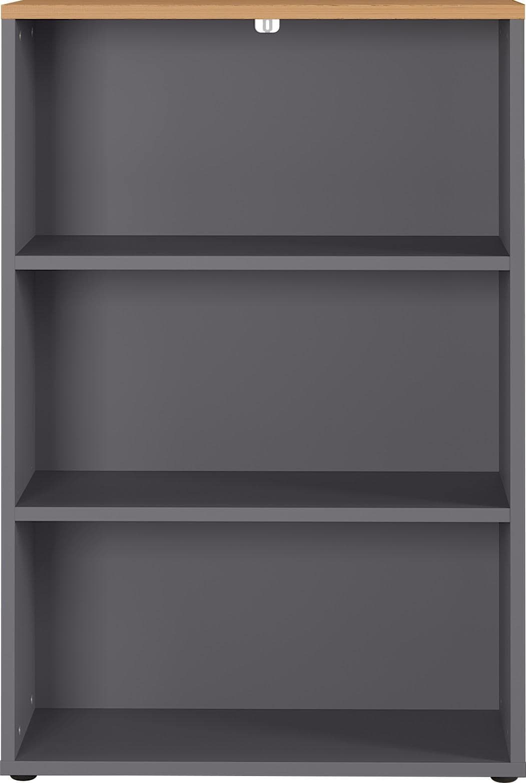 Aktenregal GERMANIA GW-Agenda Graphit/Grandson-Eiche-Nachbildung 80x40x120 cm