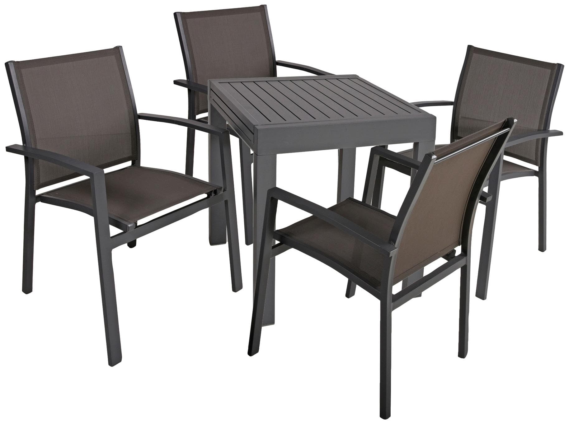 Garden Pleasure ELENA Garten-Essgruppe: Ausziehbarer Tisch & Stühle