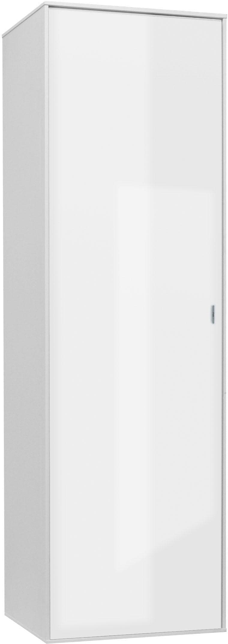 Moderne Hängevitrine aus Glas, Holz und ABS