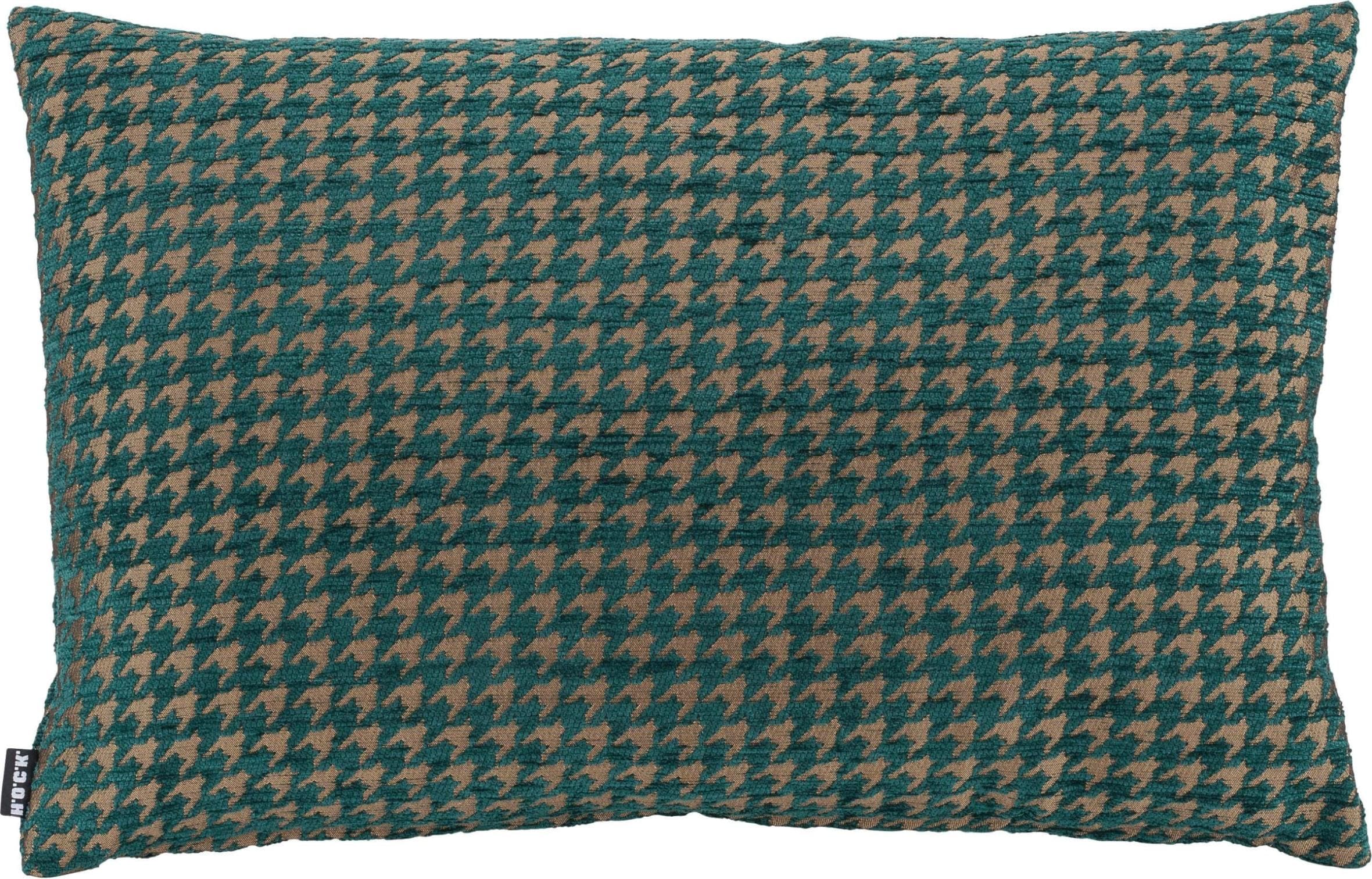 H.O.C.K. Coven Hahnentrittmuster Dekokissen mit Füllung