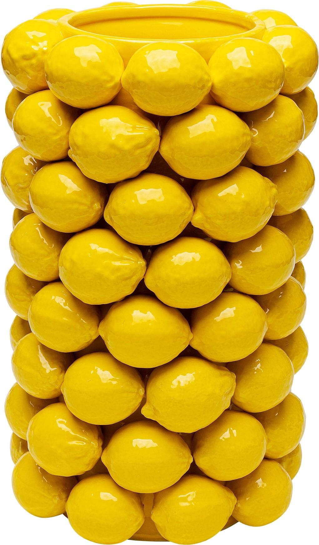 KARE DESIGN Tischvase Lemon Juice Gelb Porzellan