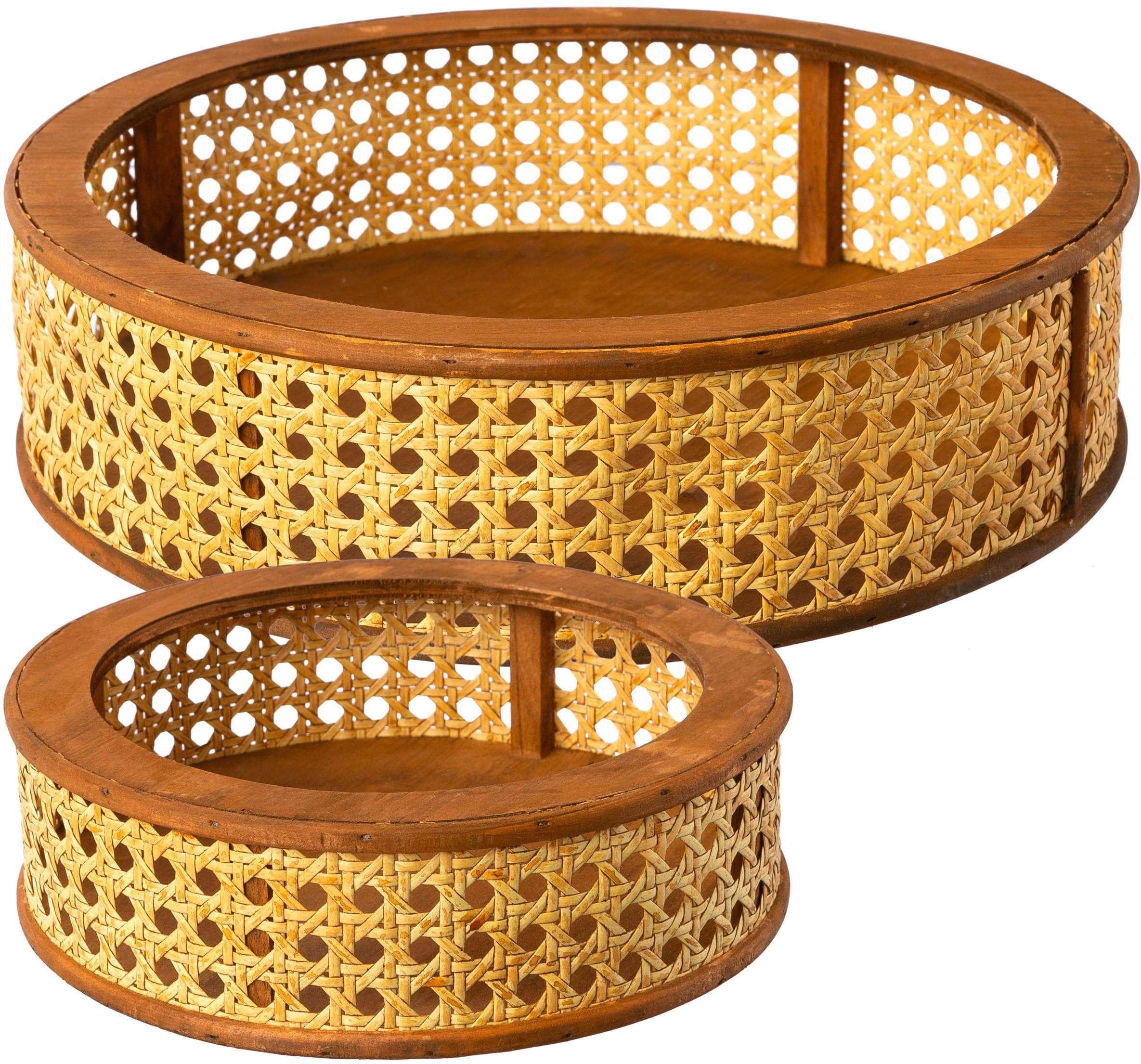 Dekoschale CREATIV HOME Bambus 2er Set