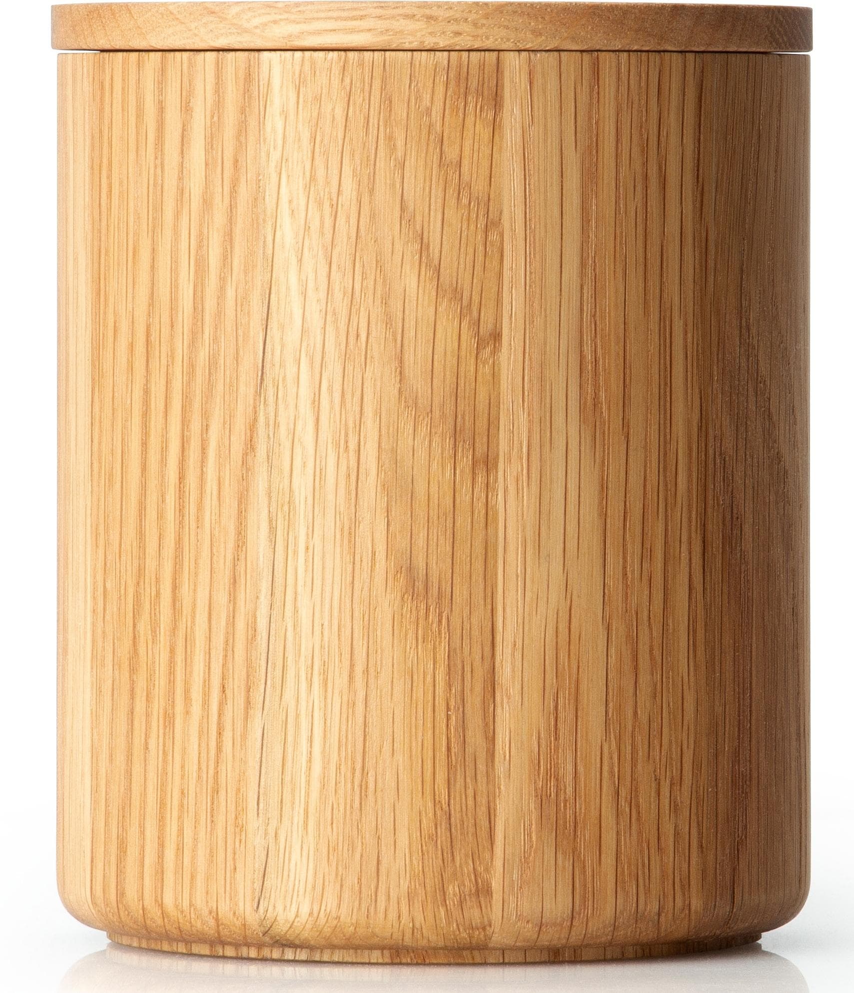 CONTINENTA Aufbewahrungsdose Eiche Natur Handarbeit