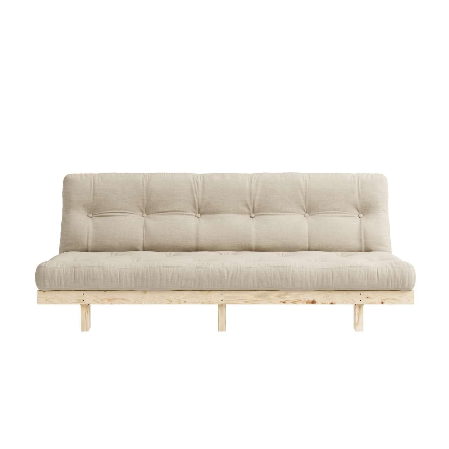 KARUP DESIGN Lean 200 Schlafsofa Beige mit Futonmatratze