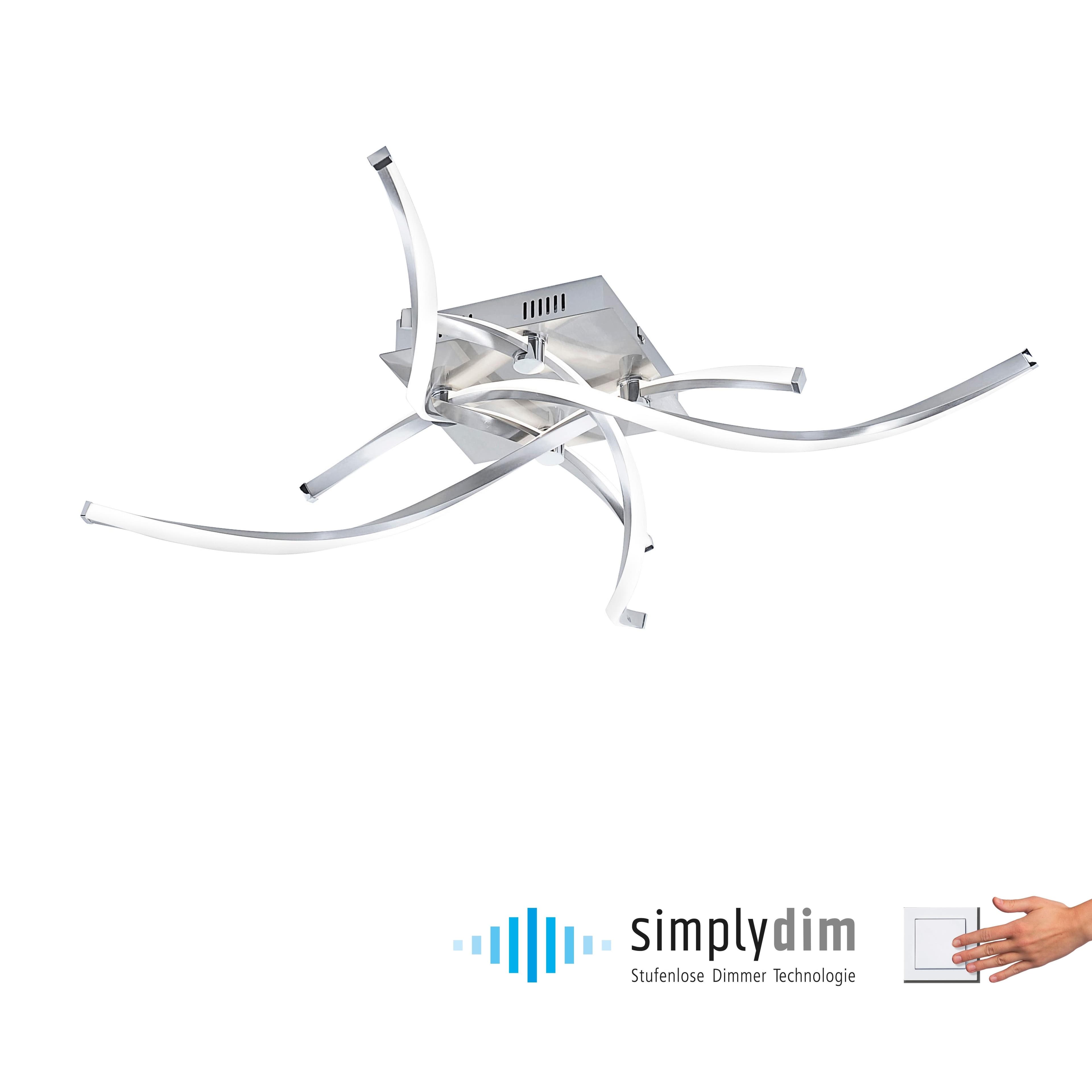 PAUL NEUHAUS Deckenleuchte LED Dimmbar Weiß