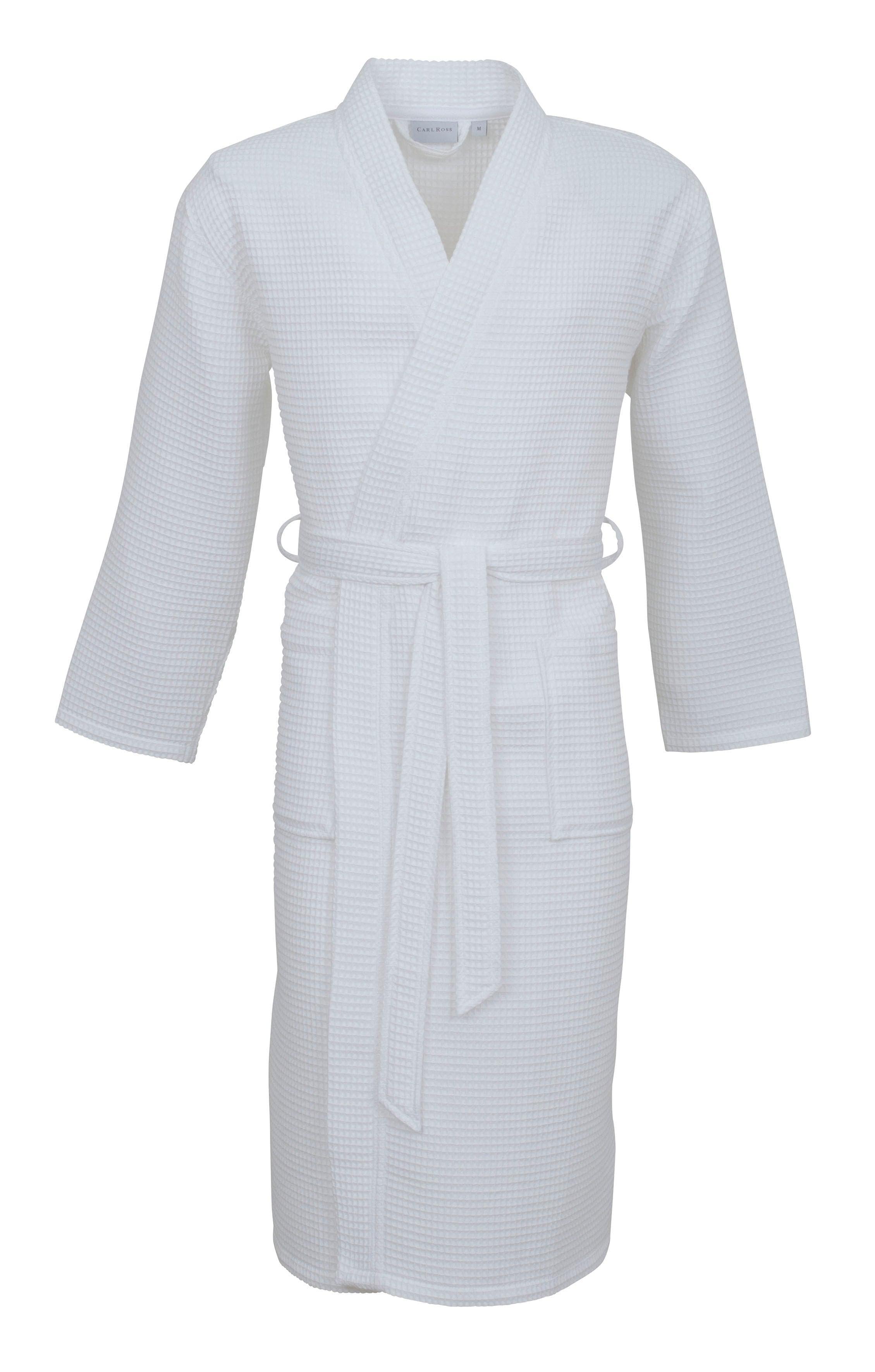 Unisex-Bademantel Carl Ross 25100 weiß XXL Baumwolle