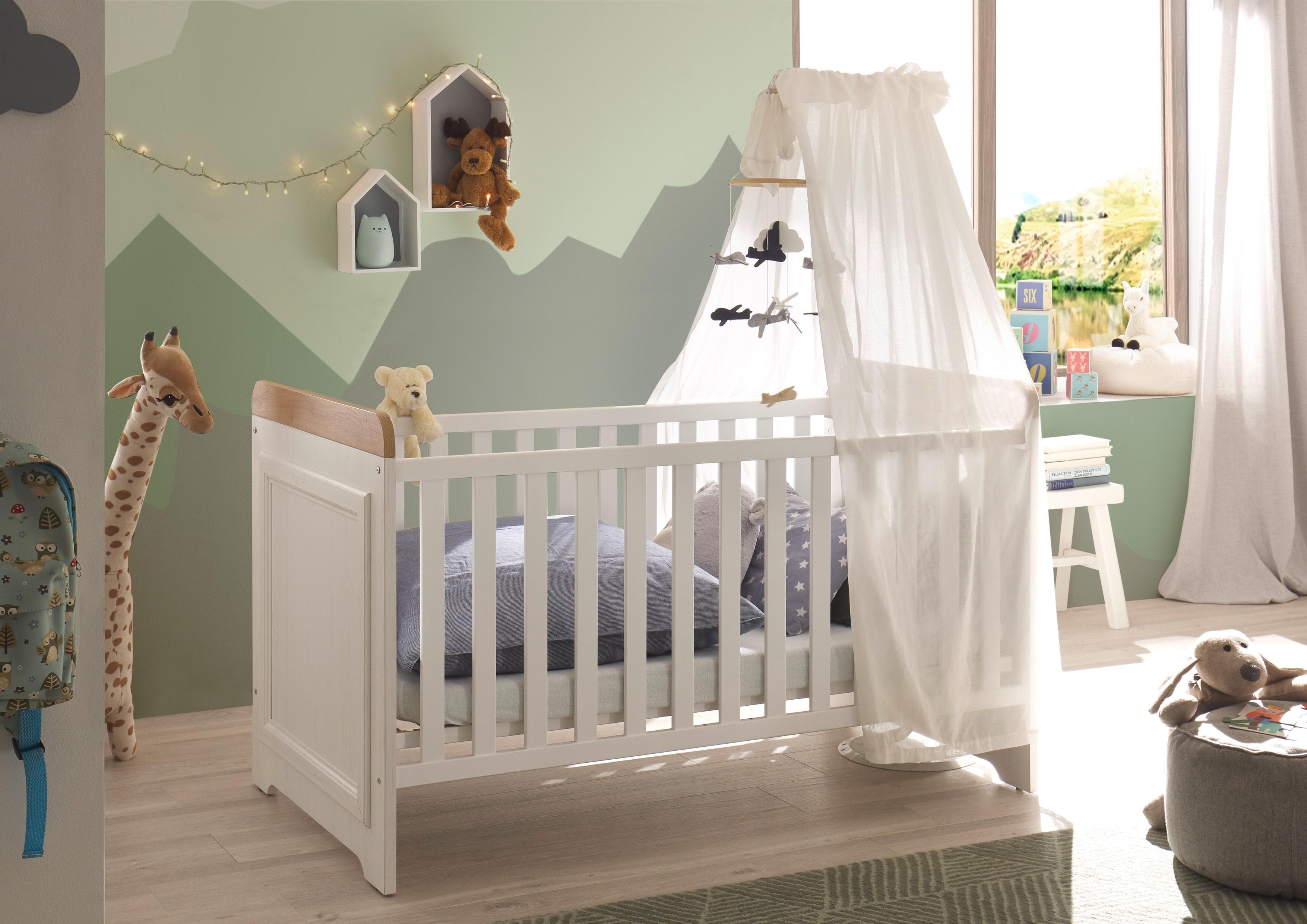 Begabino Babybett Jasmin Landhausstil 70x140 cm
