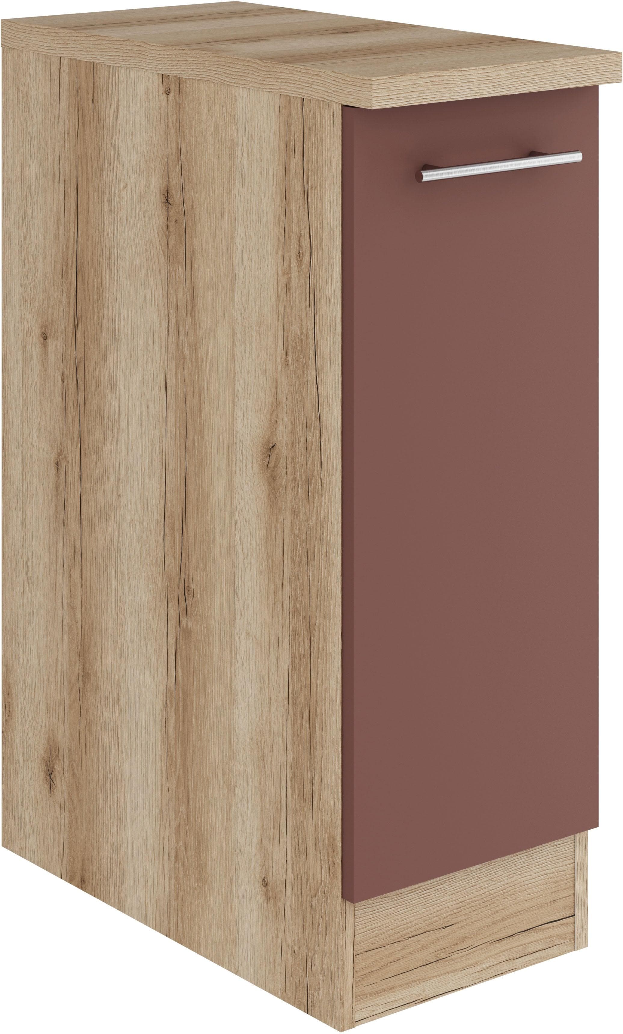 OPTIFIT Apothekerschrank Bella Rostrot Wildeiche Wandmontage