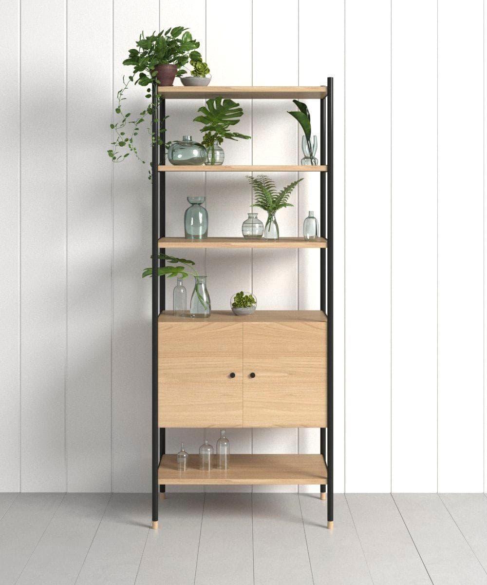 Elegantes Bücherregal für Jugendliche - Echtholzfurnier Eiche