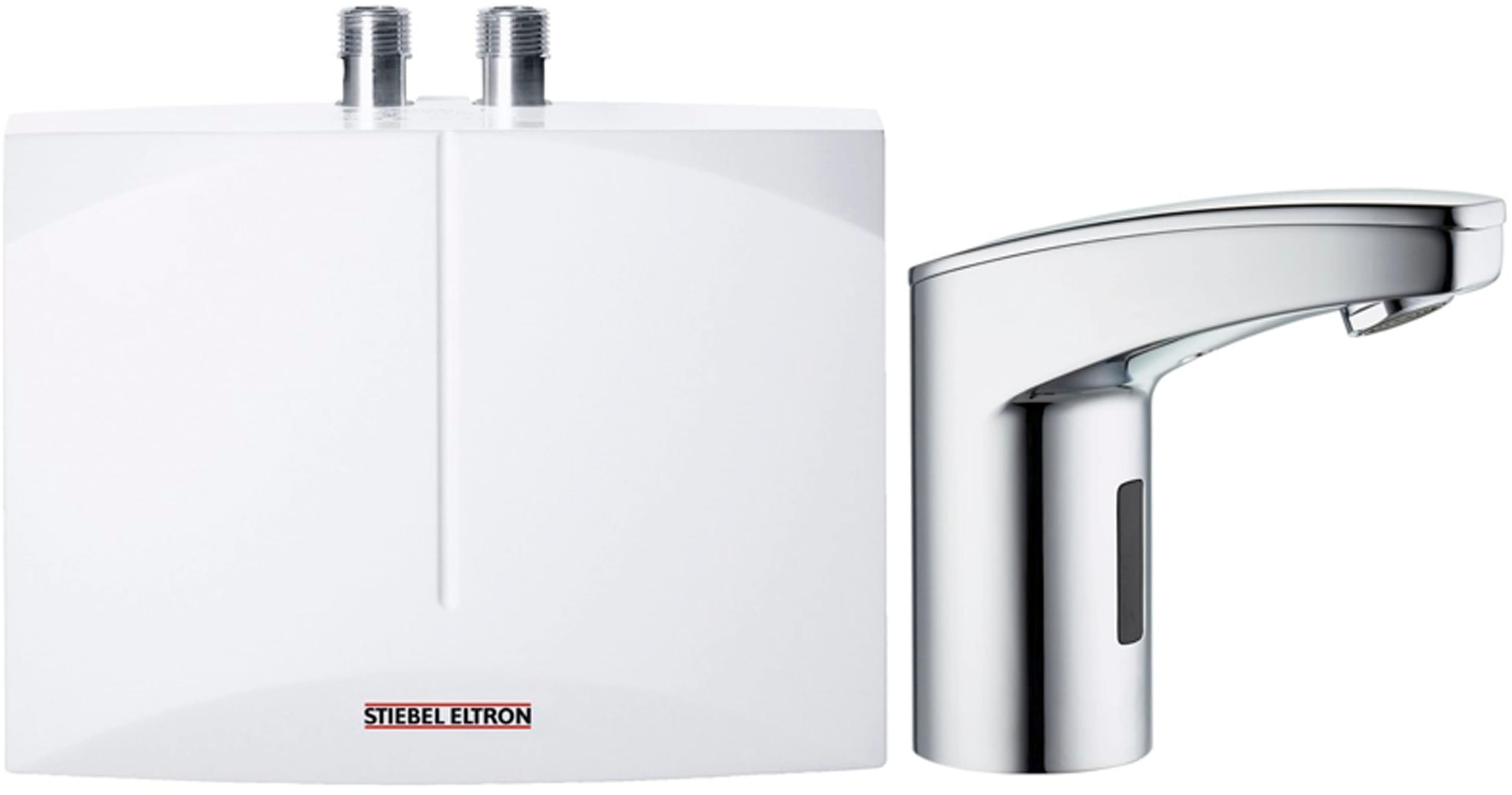 Stiebel Eltron Klein-Durchlauferhitzer DEM 3 + WSH 10 weiß elektronisch