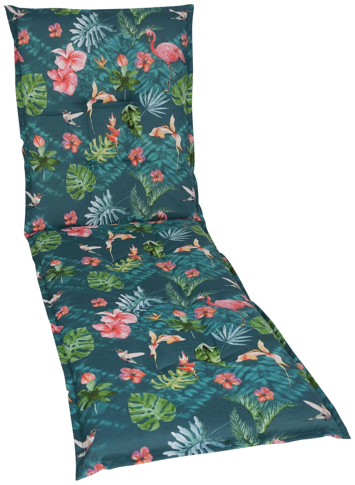 GO-DE Liegenauflage für Rollliegen - Petrol Gemustert