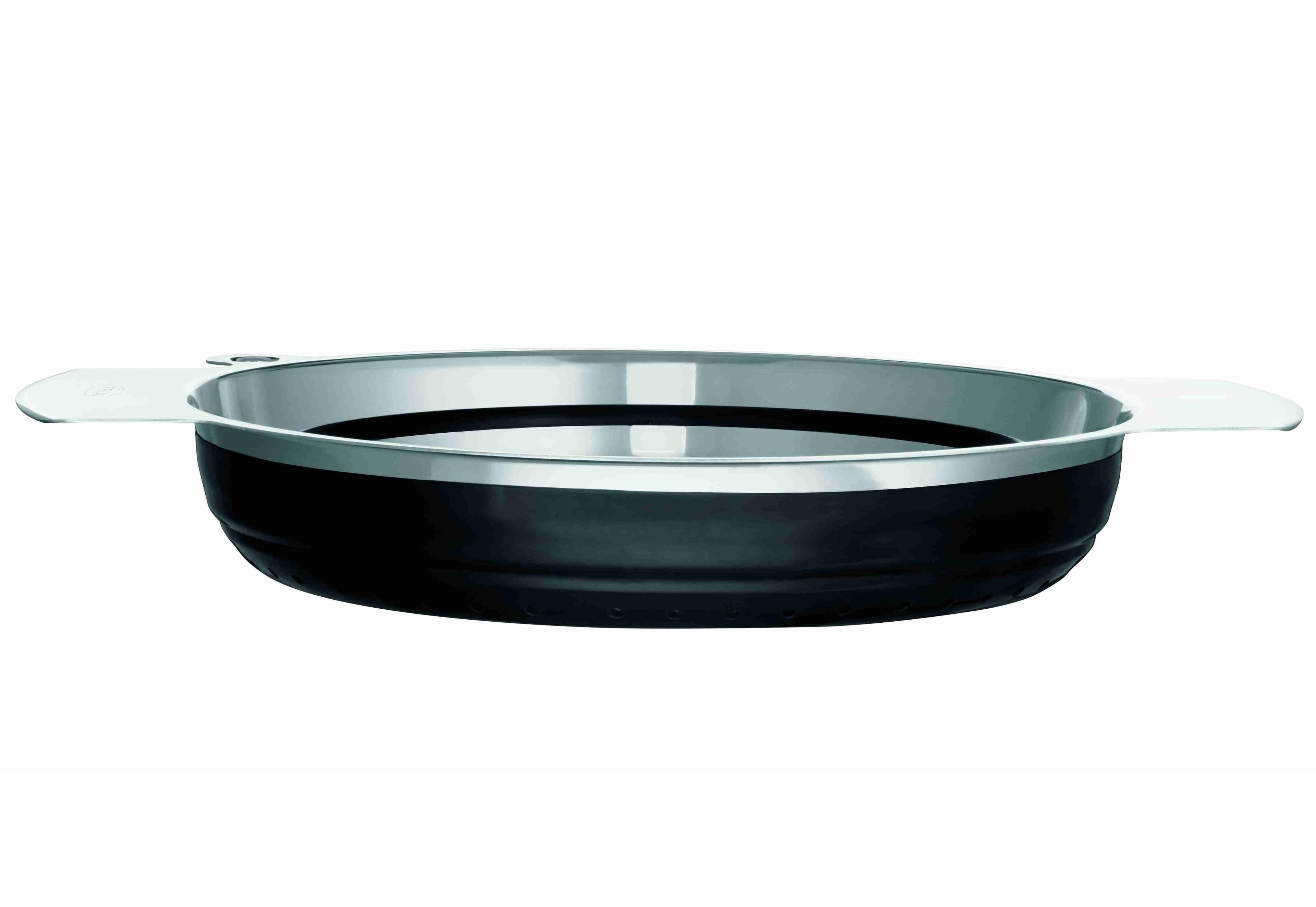 RÖSLE Seiher schwarz faltbar 24 cm Küchensieb