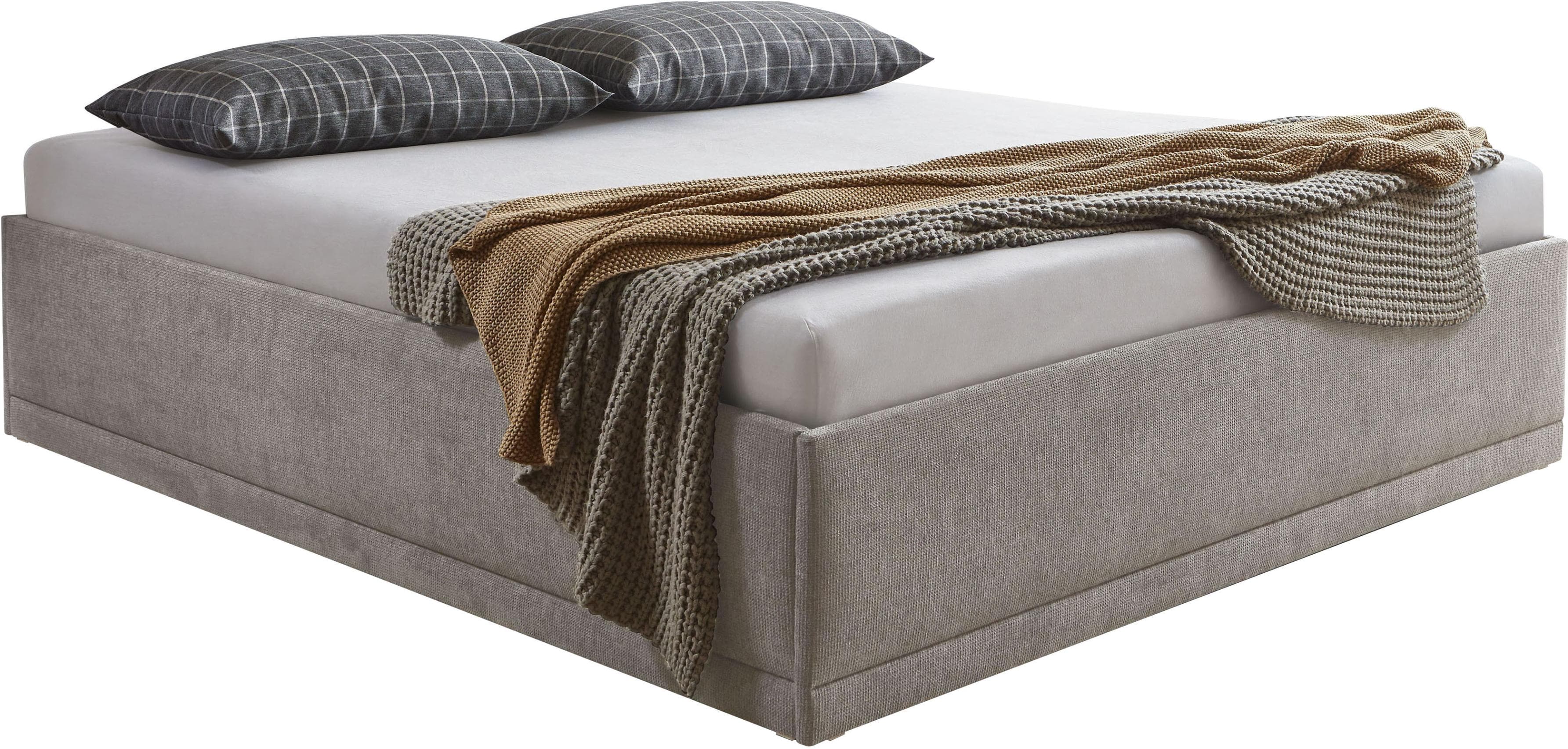 Westfalia Schlafkomfort Polsterbett Texel Beige 200x200 cm