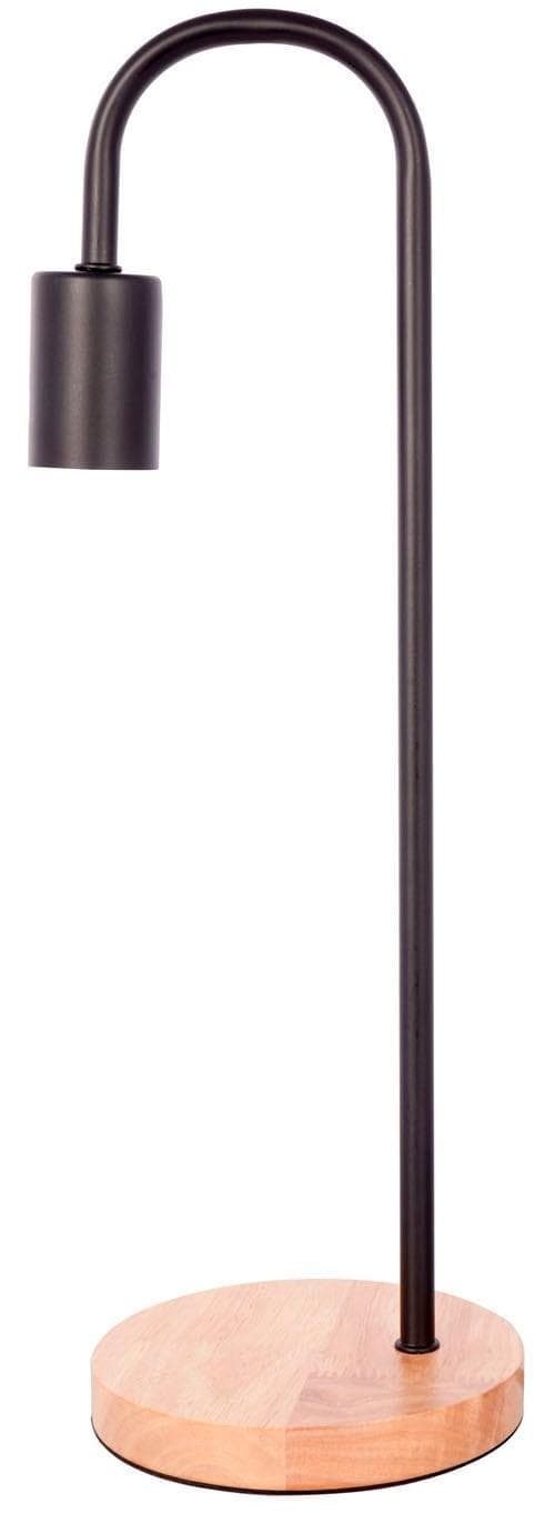 Kayoom Vinara 625 Tischleuchte: Hochwertige Metall-Lampe mit Holzfuß