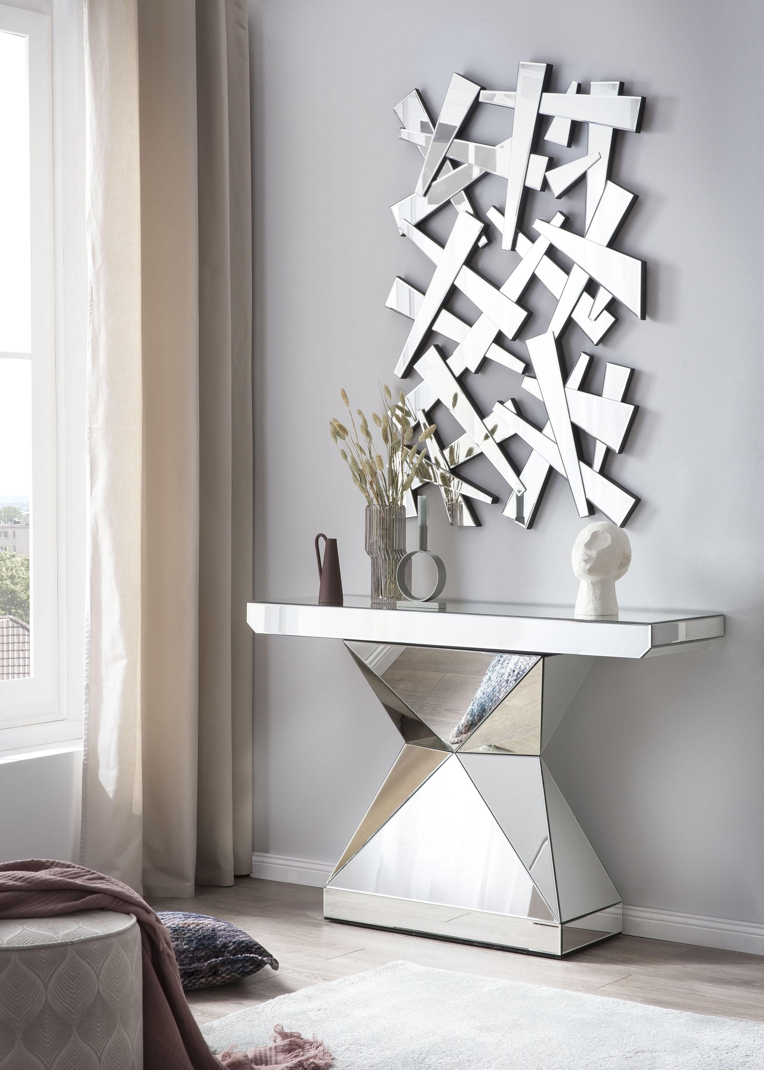 SalesFever Konsolentisch Designer Konsole Verspiegelt