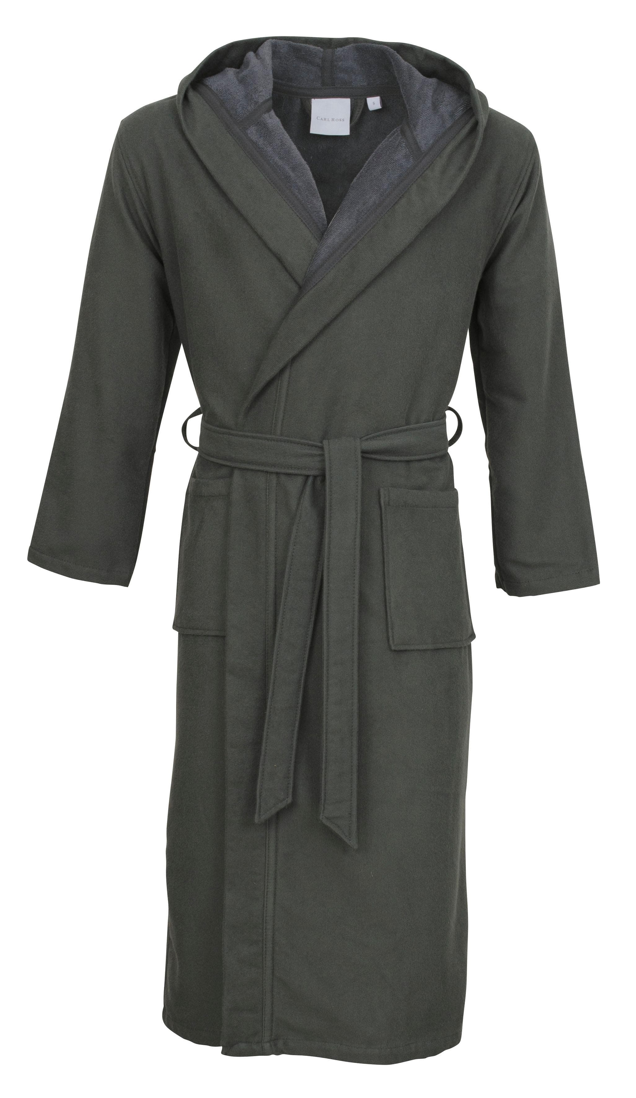 Unisex-Bademantel Carl Ross XL grau Baumwoll-Mix
