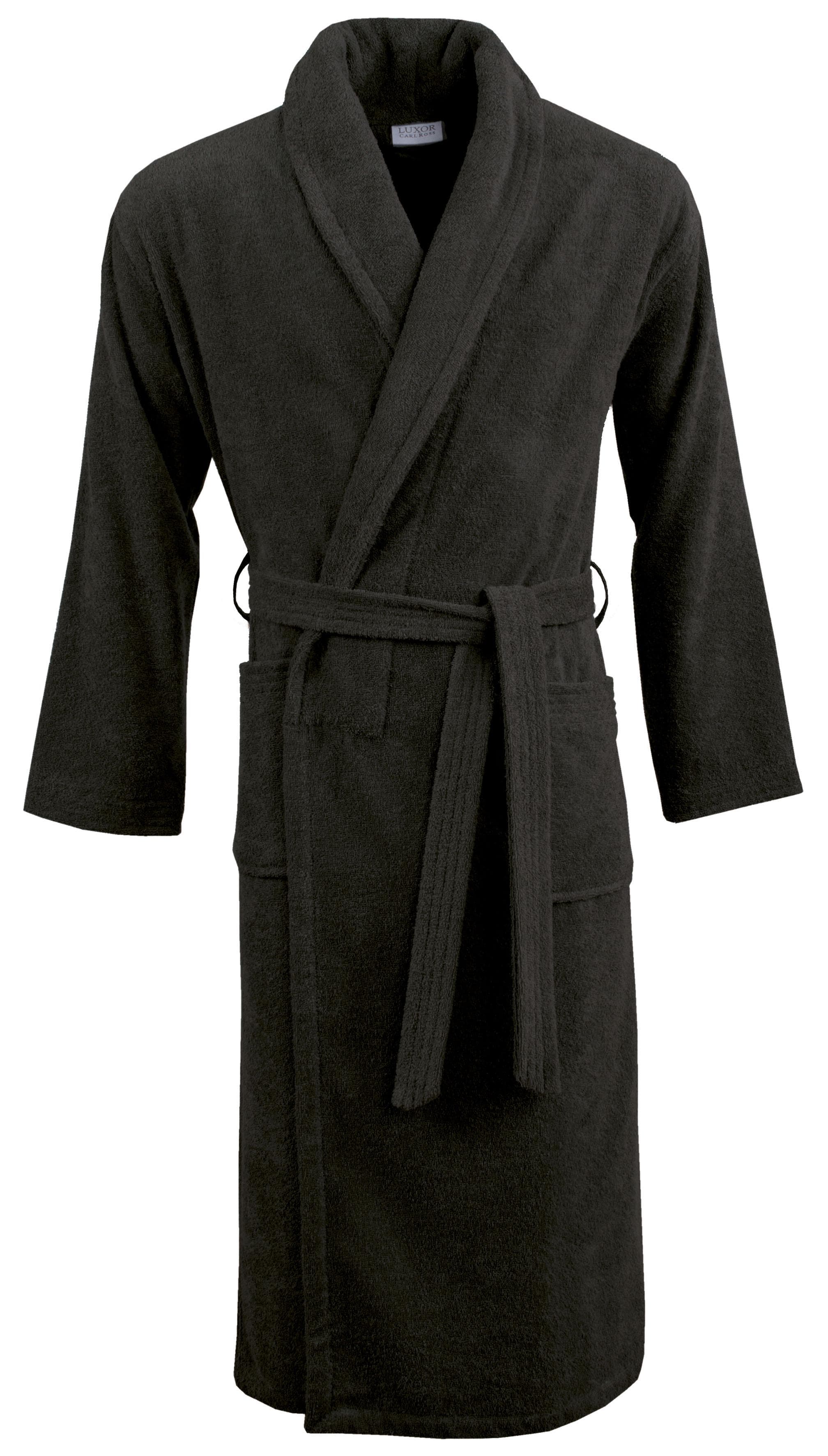 Unisex-Bademantel Carl Ross XXL Schwarz Frottier hygieniCotton