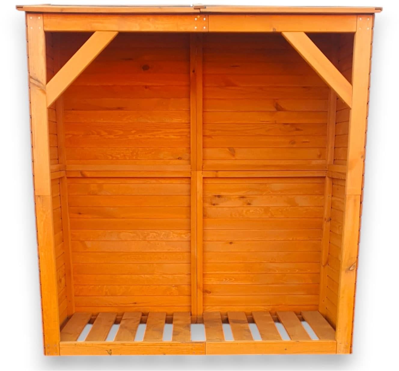 Promadino Kaminholzregal Braun Holzwerkstoff Kiefer Imprägniert