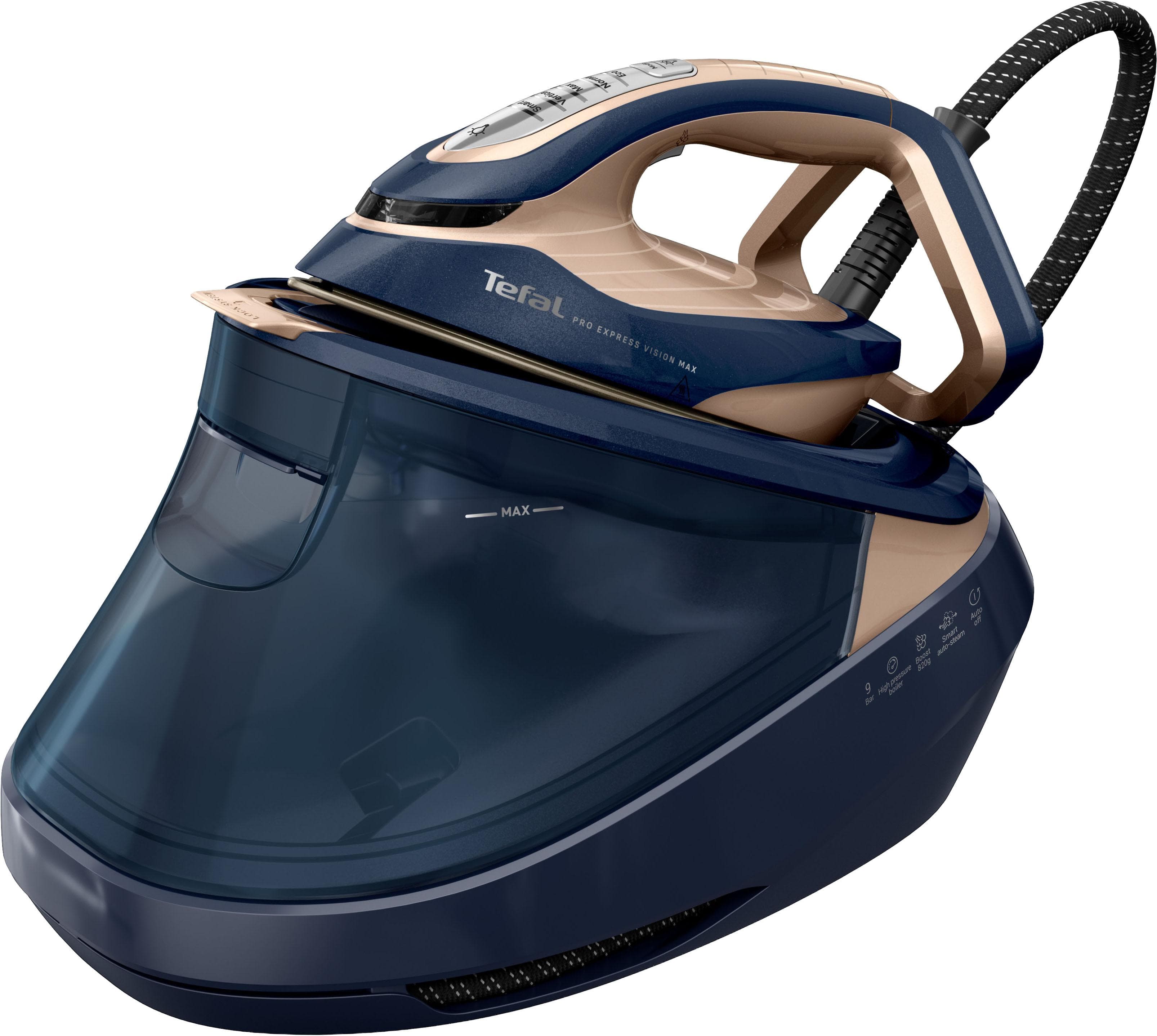 TEFAL Dampfbügelstation Pro Express Vision Max Blau Gold