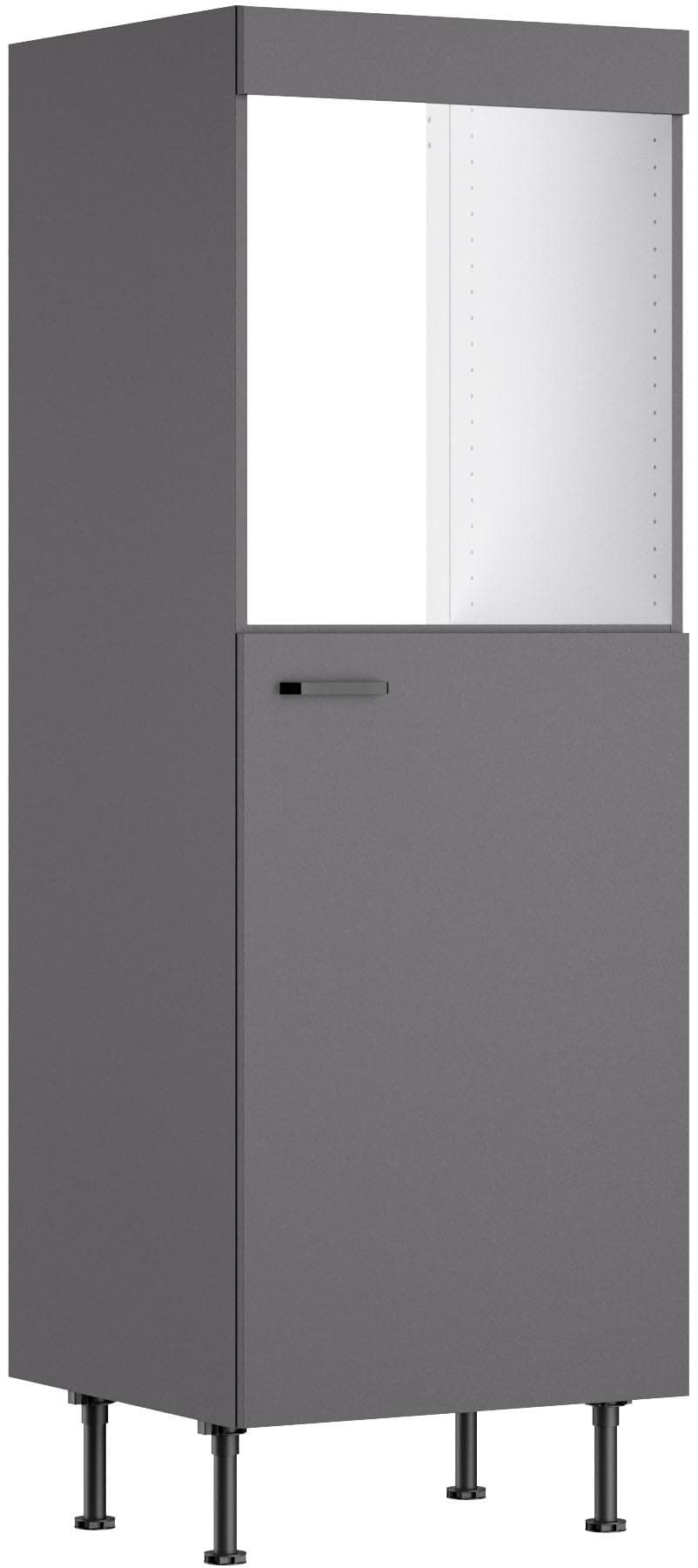 Kochstation Paula Backofen/Kühlumbauschrank Anthrazit 60 cm