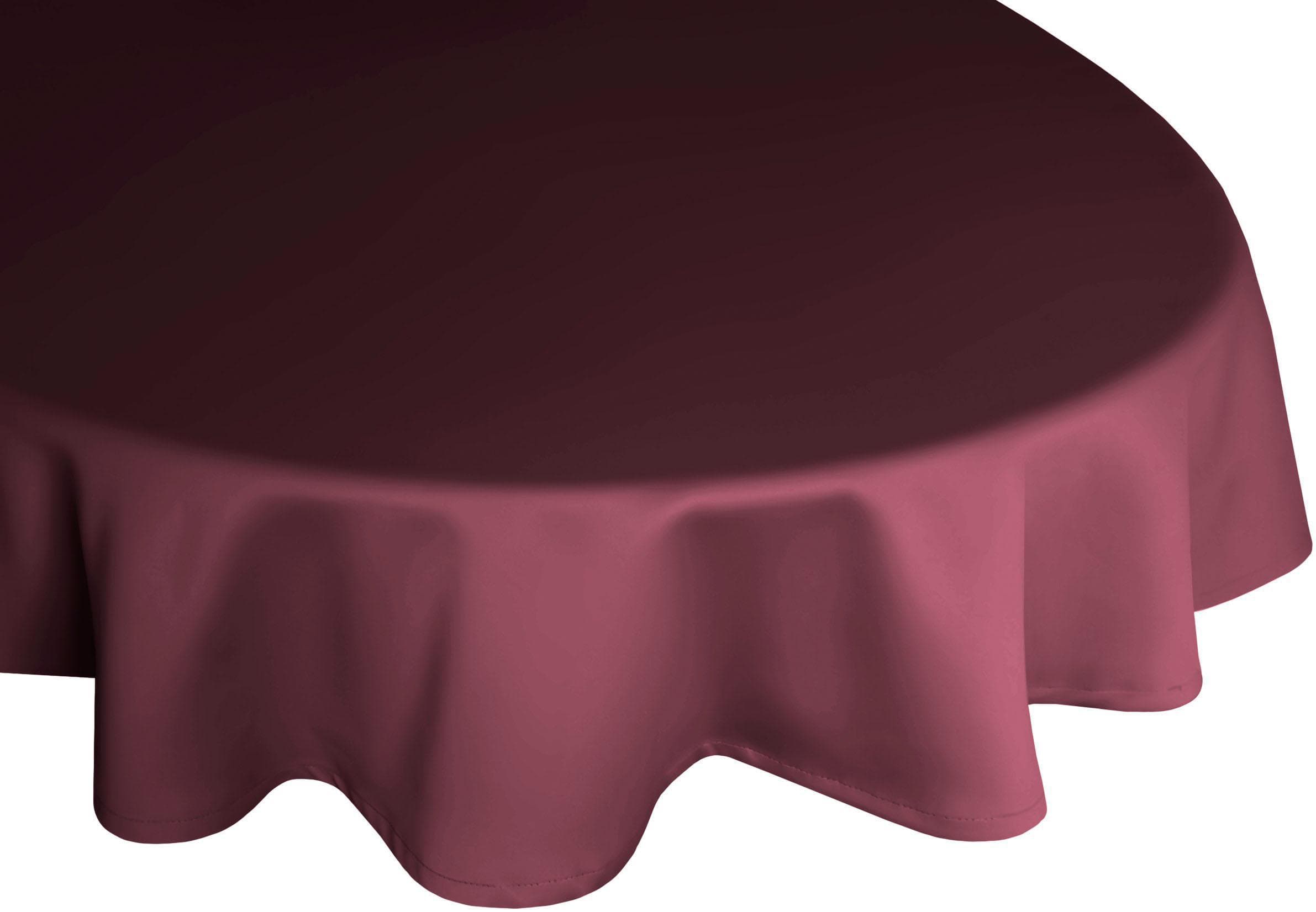 Wirth Tischdecke NEWBURY Oval - Knitterarm & Bügelfrei in 19 Farben