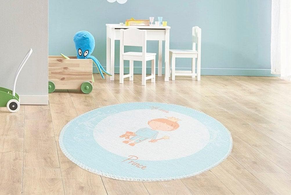 Arte Espina Kinderteppich Bambini 300 Grün Polyester Rund