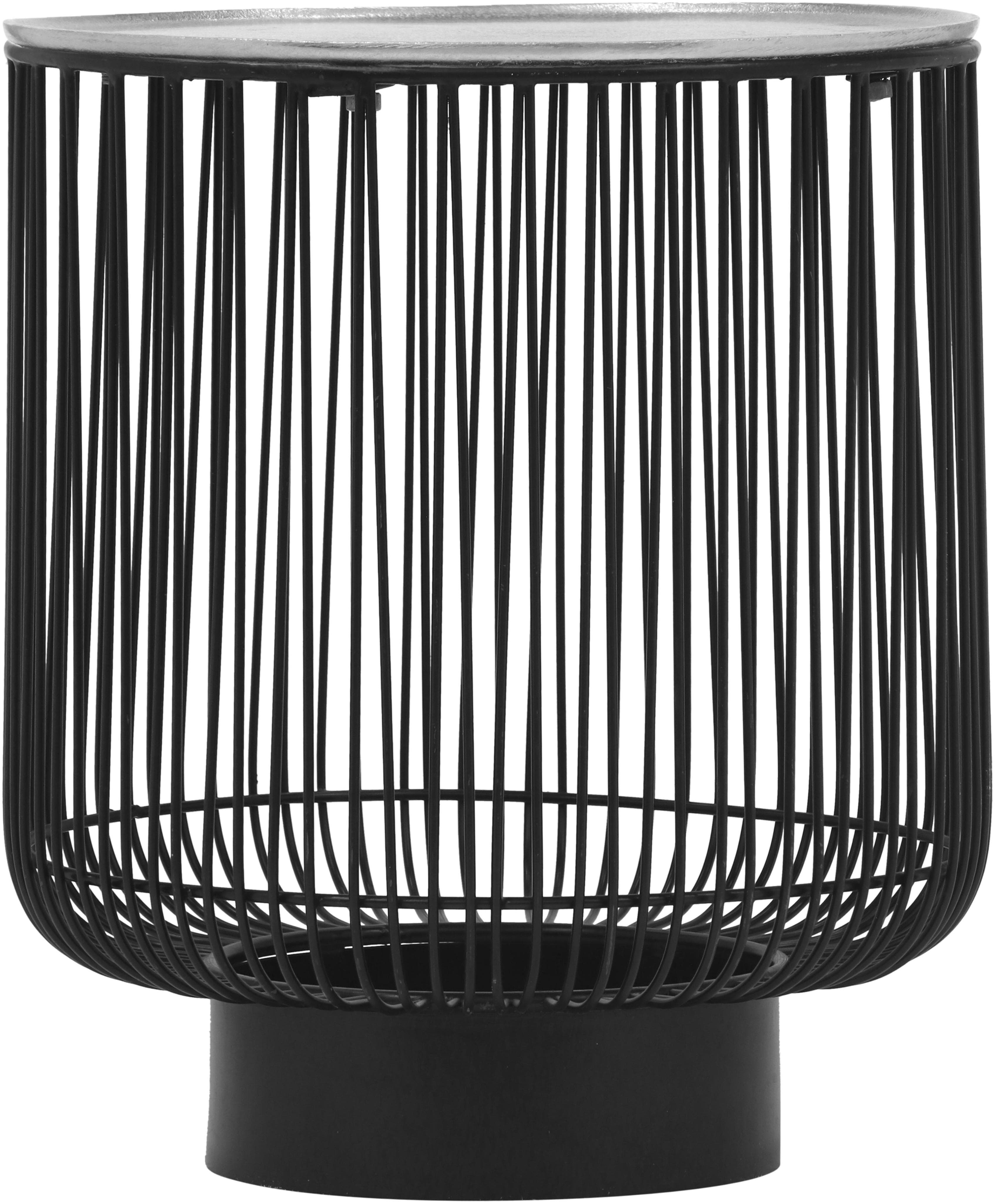 Beistelltisch PATTY Mirrors and More Silberfarben Industrial-Charme