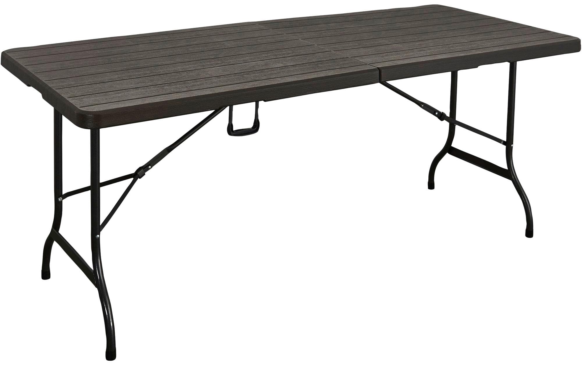 7-teilige Garten-Essgruppe aus Braunem Kunststoff