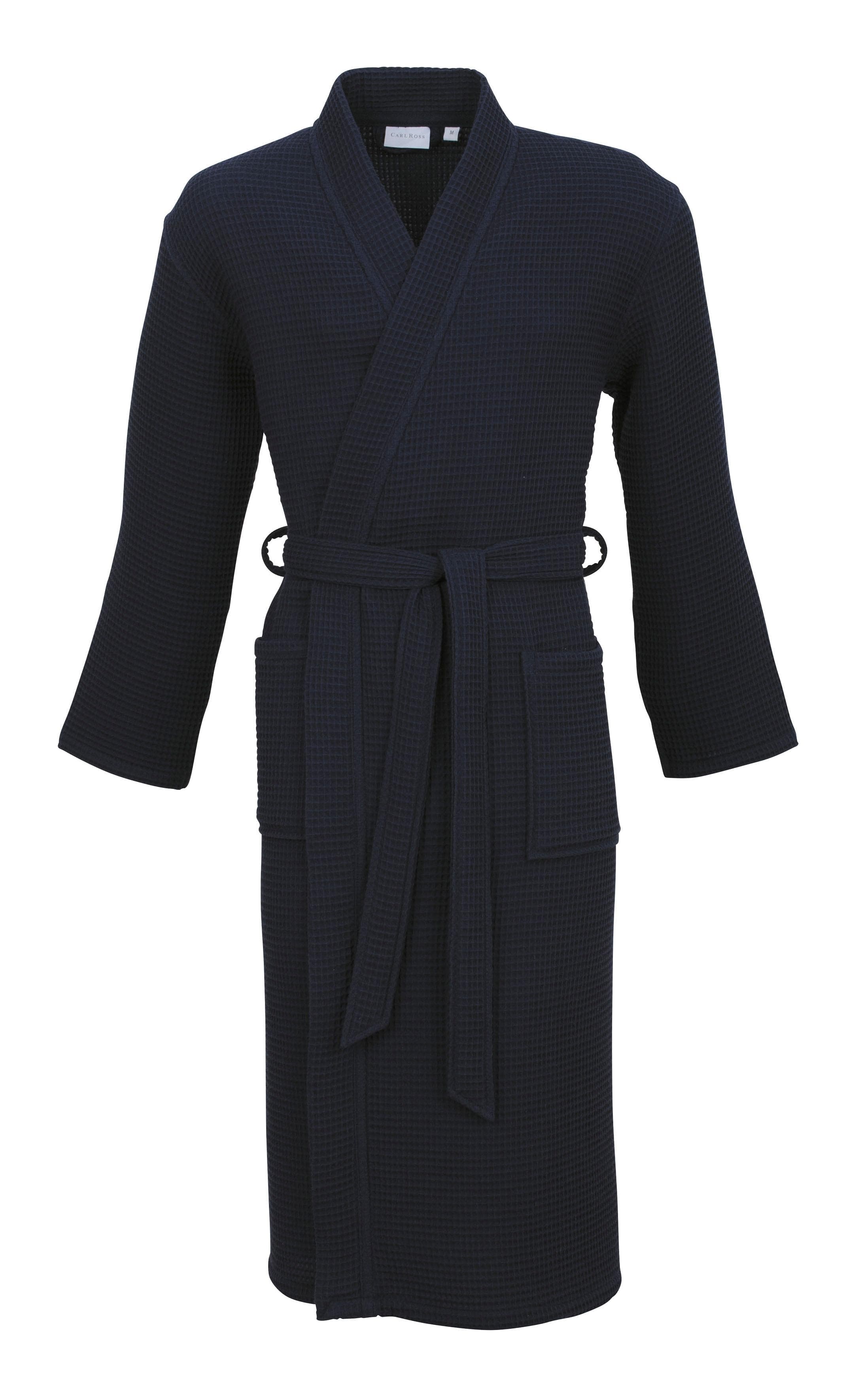 Unisex-Bademantel Carl Ross 25100 blau L