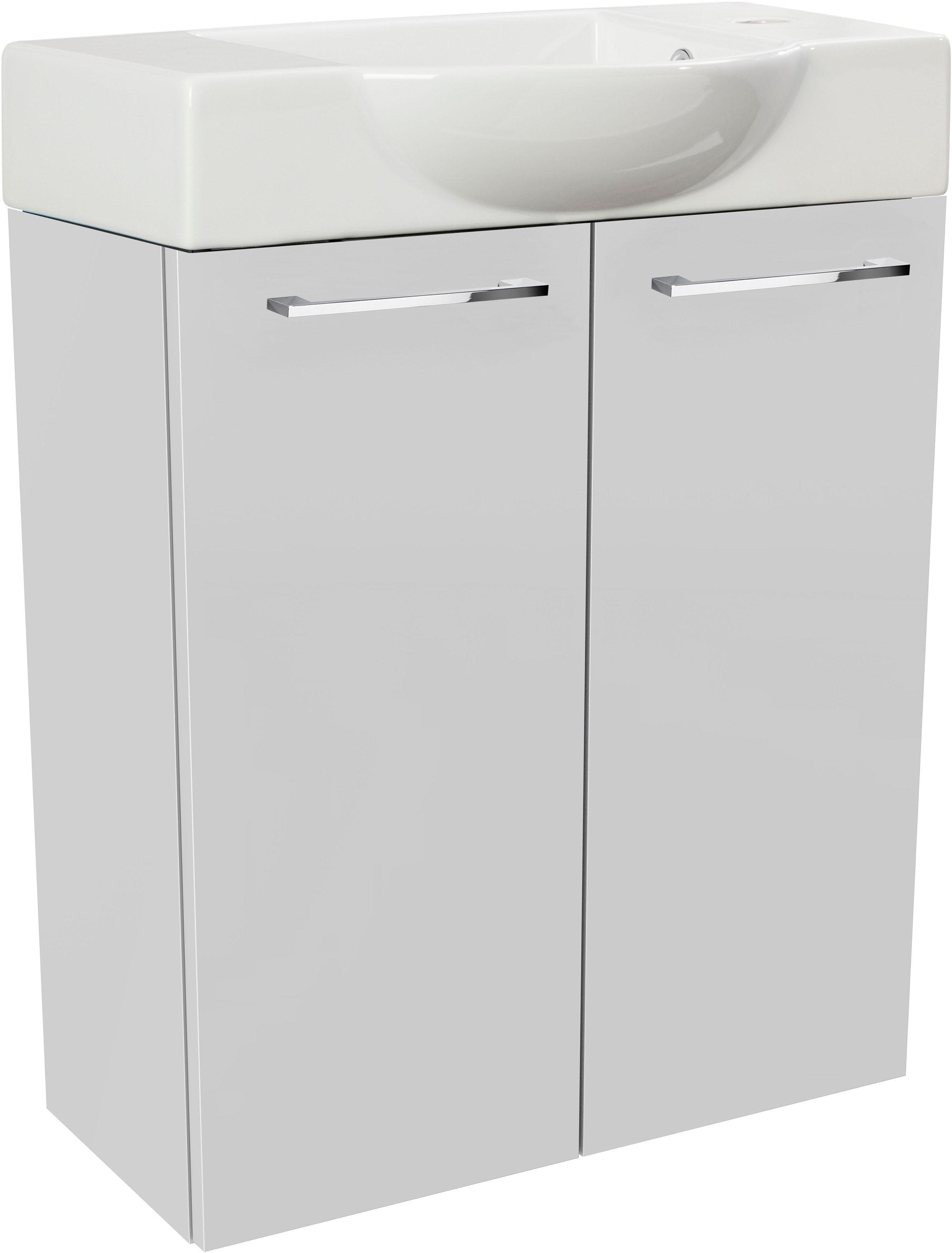 Waschtisch FACKELMANN SBC Weiß Keramik Holzwerkstoff