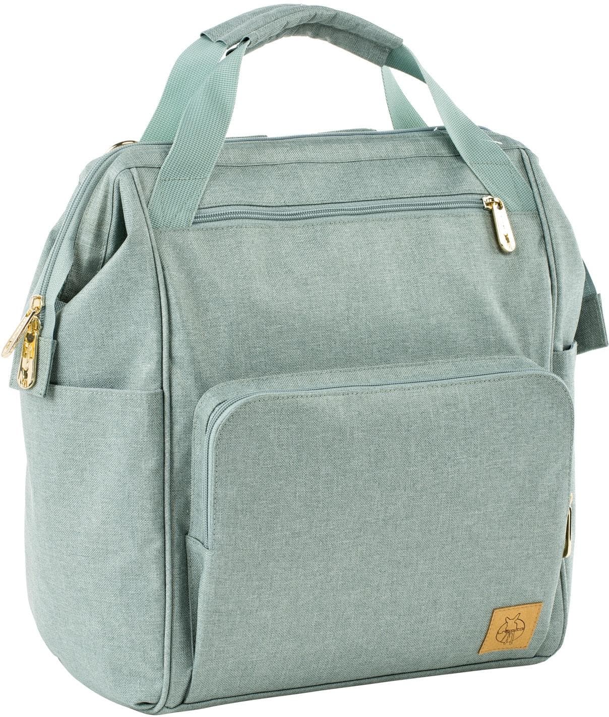 LÄSSIG Wickelrucksack Glam Goldie mint
