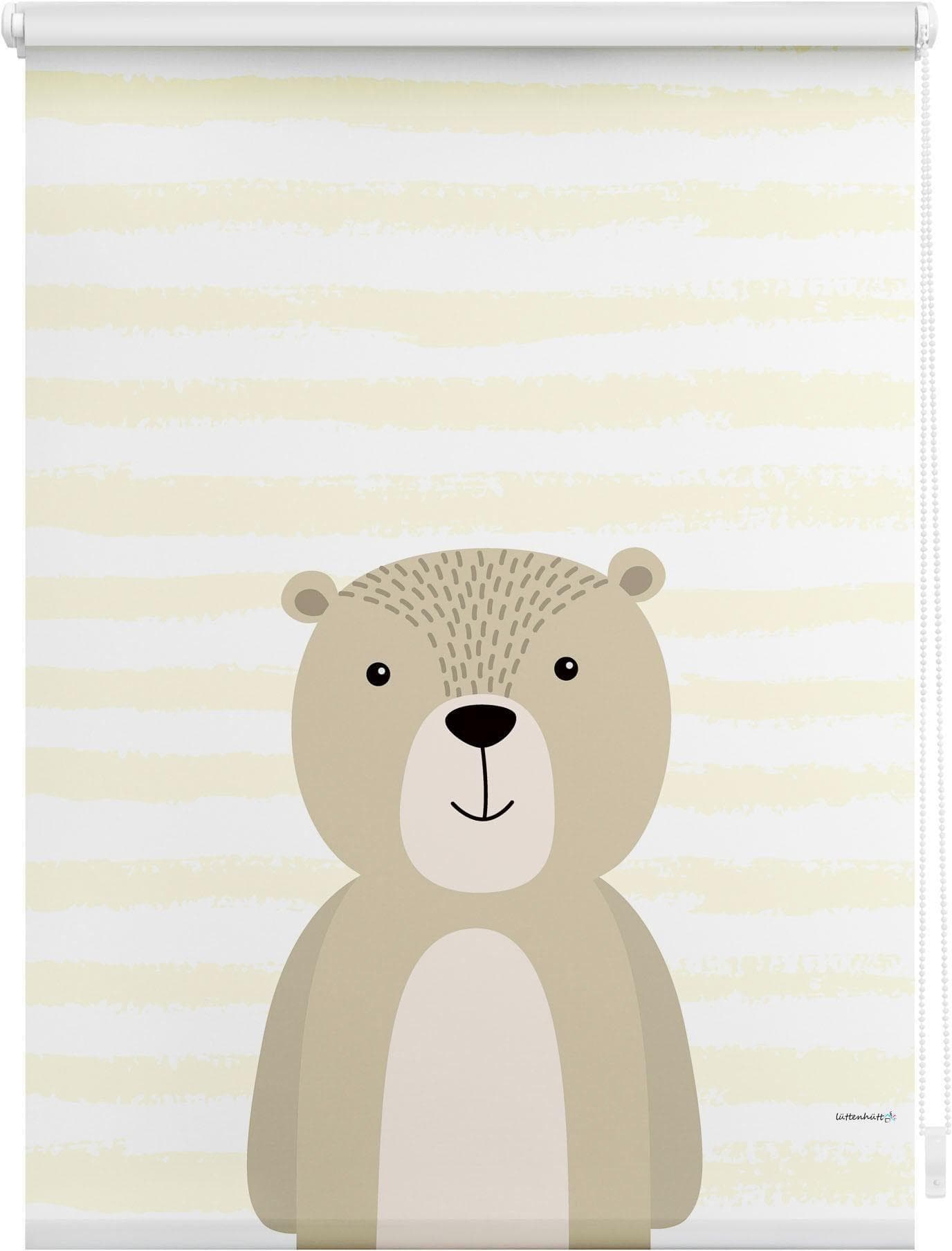 Lüttenhütt Seitenzugrollo Bär beige 100x150 cm