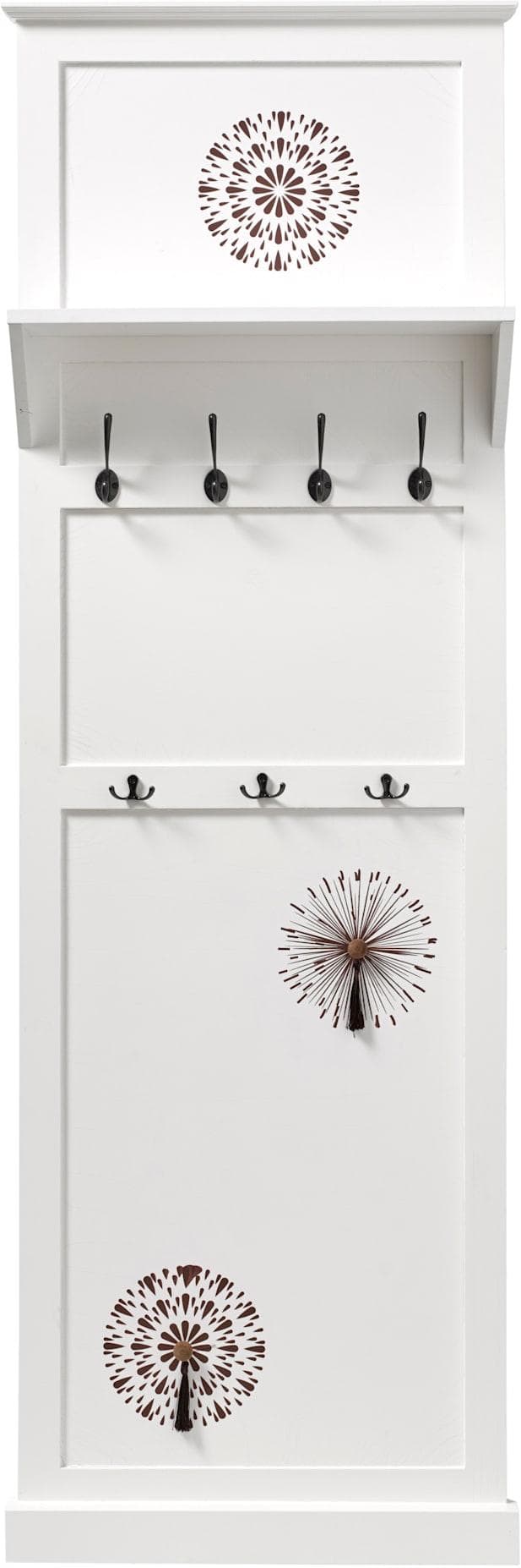 HEINE HOME Garderobenständer Weiß Natur MDF