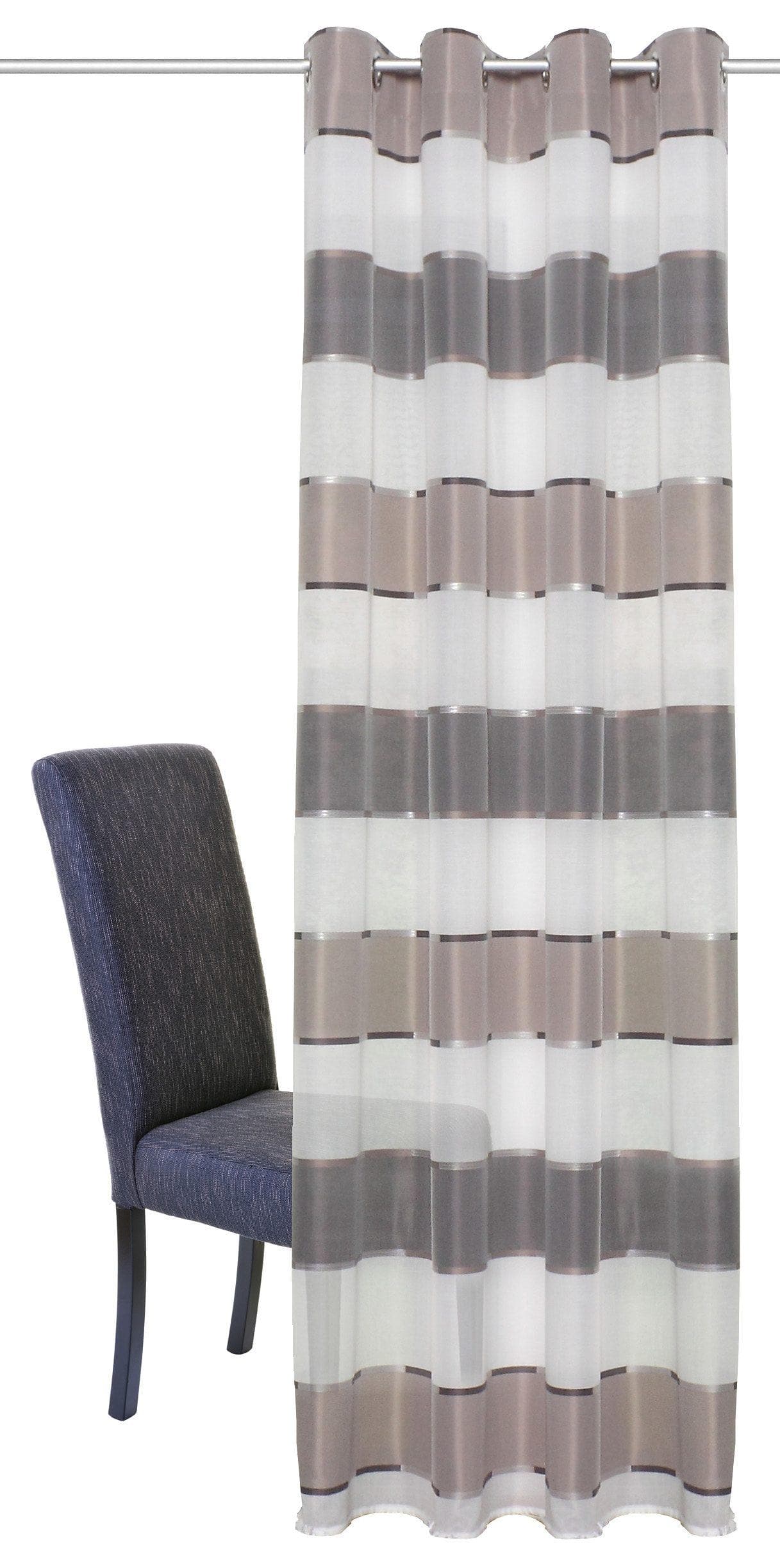 Home Wohnideen DARIAH Ösenschal Querstreifen Blickdicht