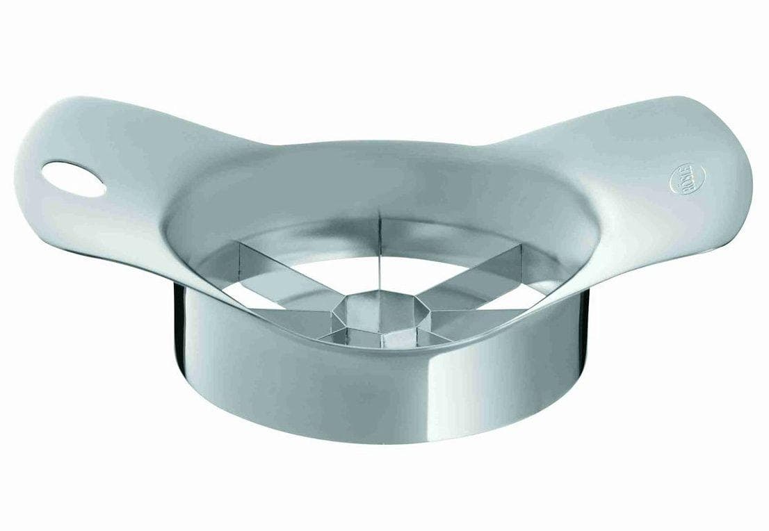 RÖSLE Obstschneider Silber Edelstahl 18/10 mit Schutzdeckel