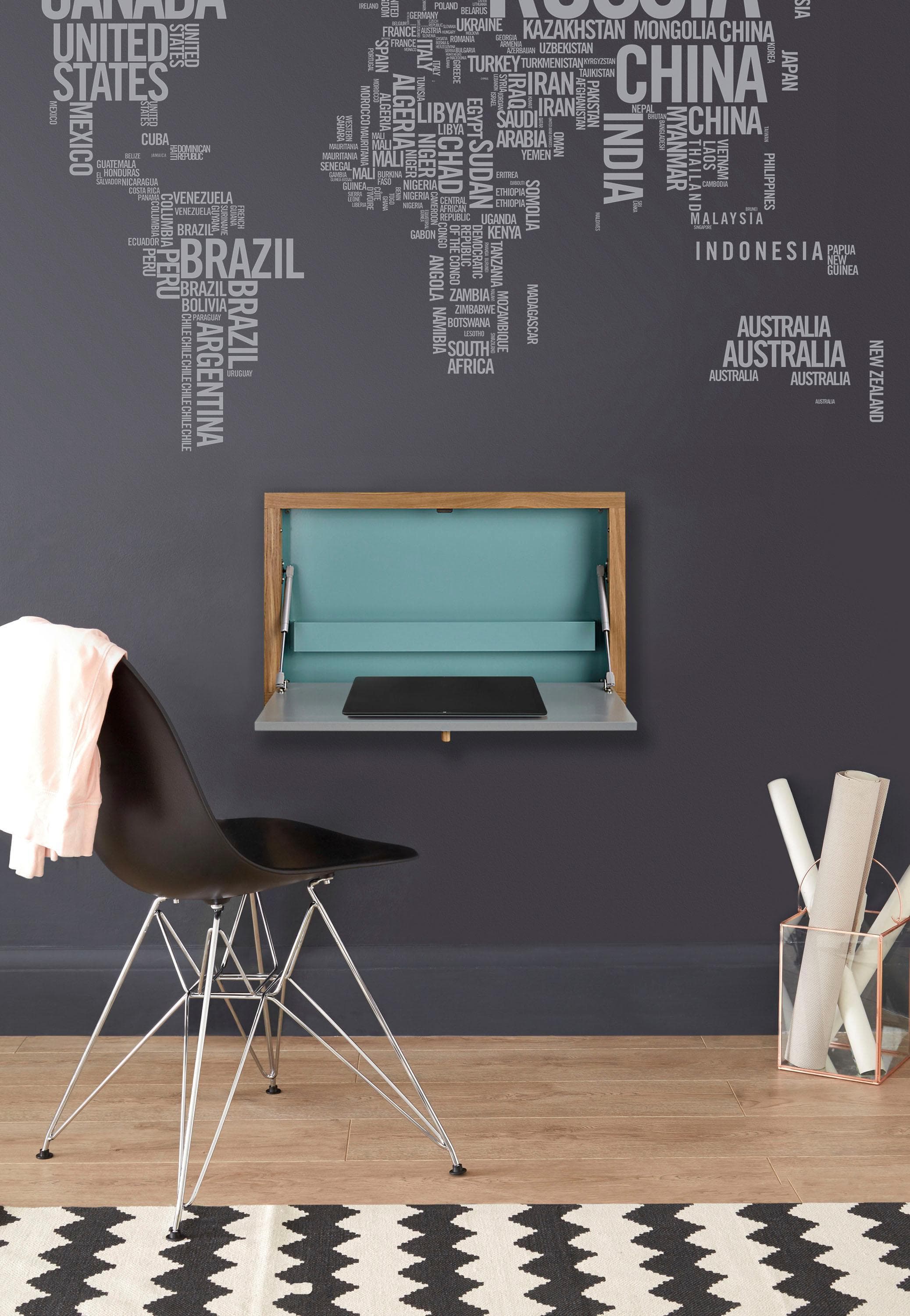 WOODMAN Klapptisch Brenta Bunt Eichefarben Wandtisch