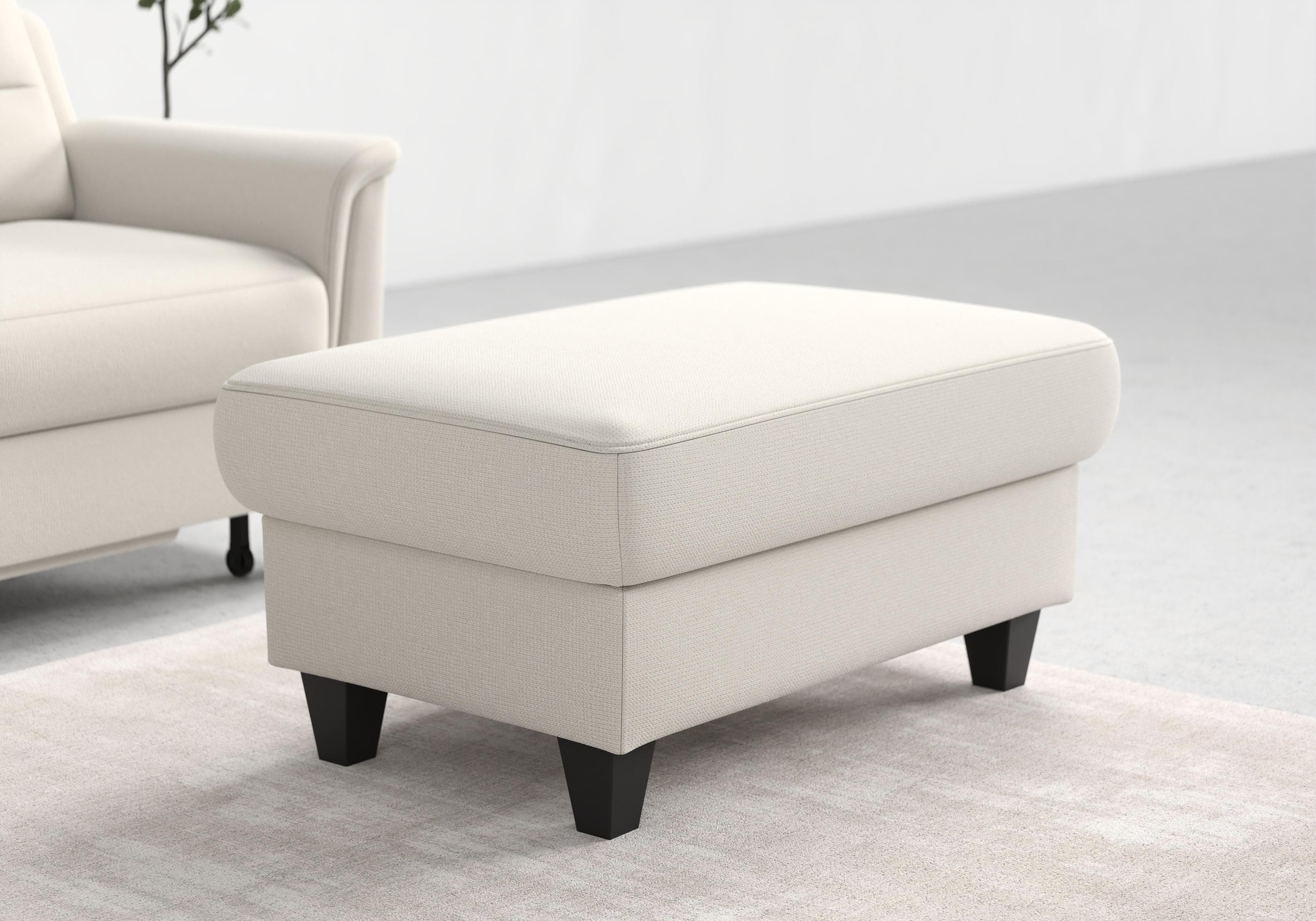 SIT & MORE Stauraumhocker Farö Beige mit Federkern