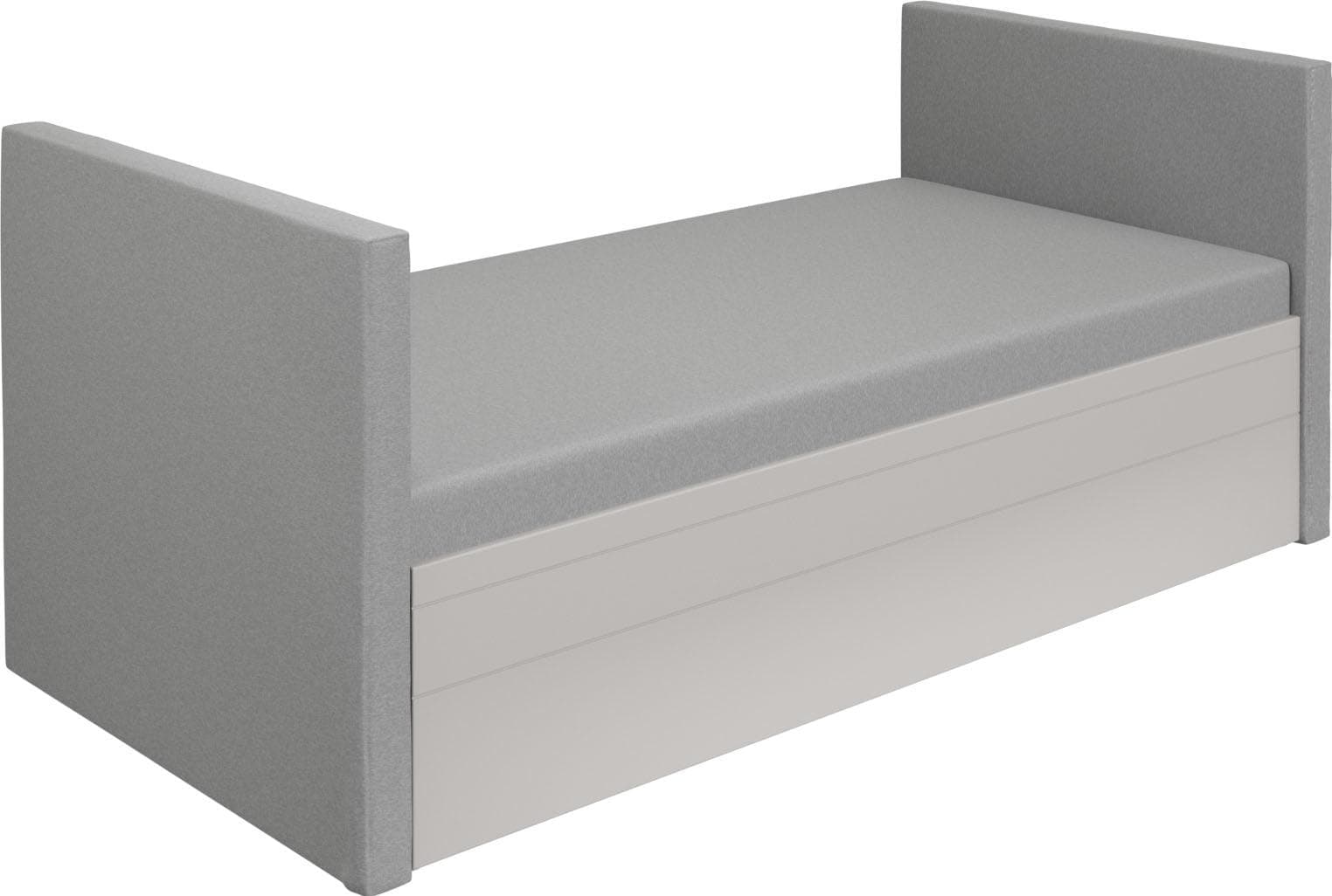 PAIDI FLYNN Jugendbett Ausziehbar Weiß Grau