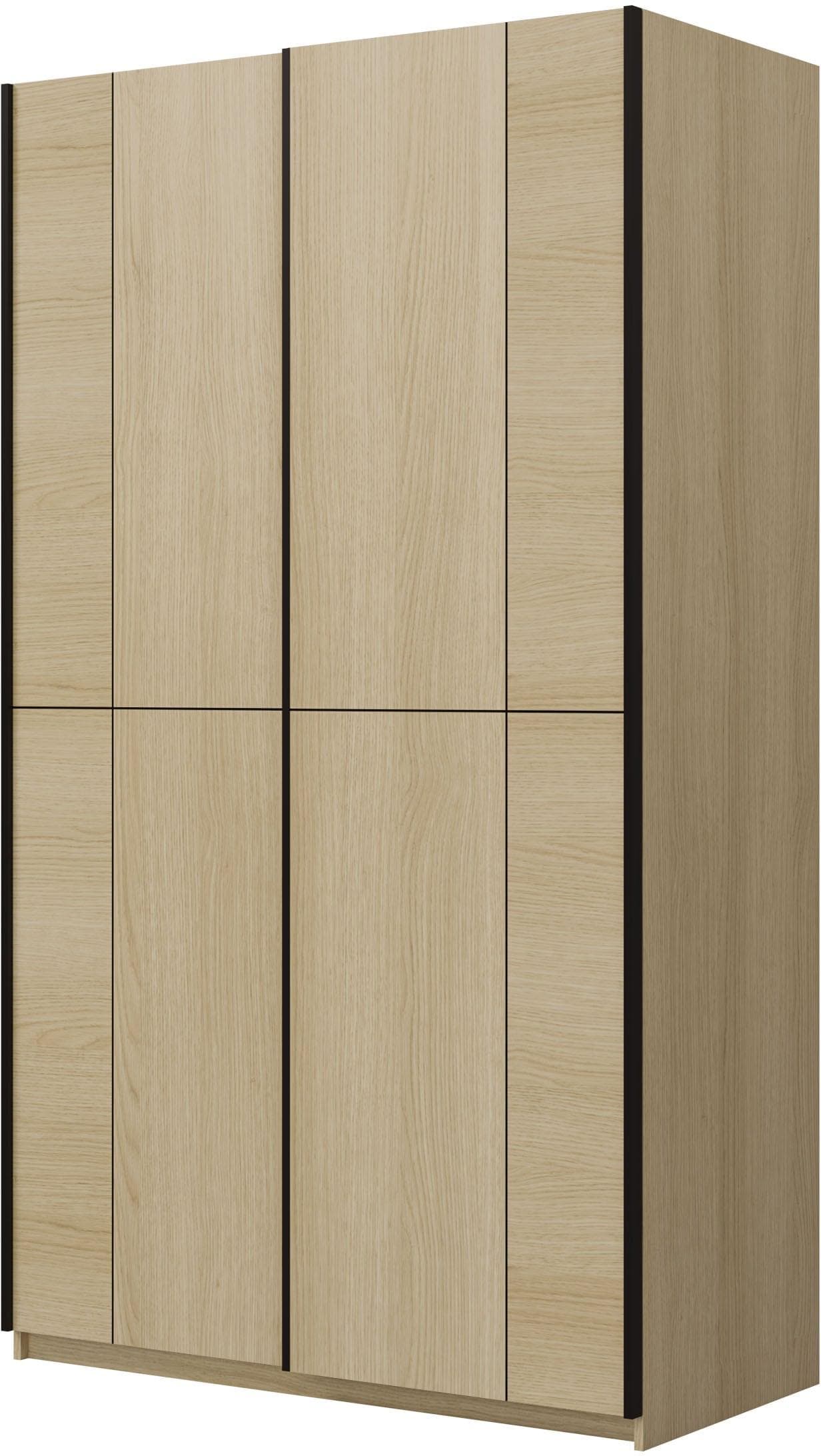 HOME AFFAIRE Cube Garderobenschrank Schiebetürenschrank Eiche