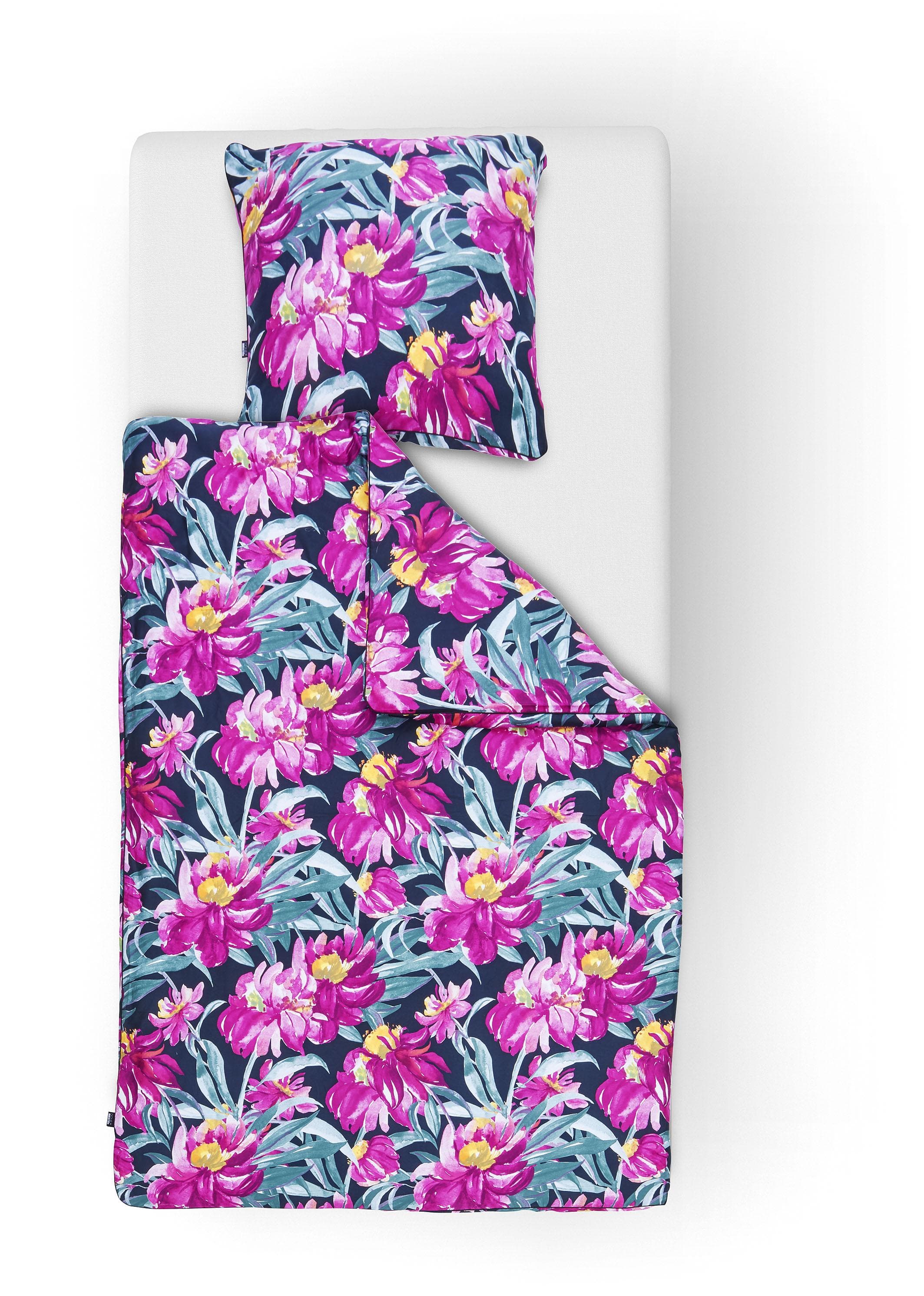 Beidseitige Bettwäsche "Peonies" mit Keder