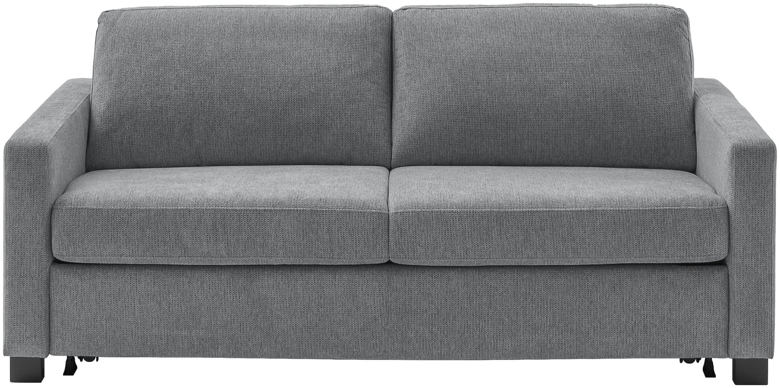 Schlafsofa HOME AFFAIRE Vionelle 3-Sitzer Anthrazit Kaltschaummatratze