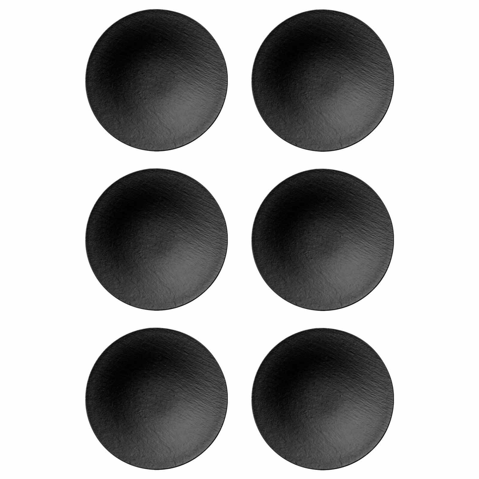 Villeroy & Boch Schale Manufacture Rock 6er Set Schwarz