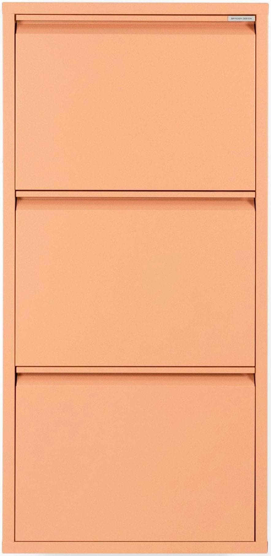 SPINDER DESIGN Schuhschrank Billy 3 Orange Metall