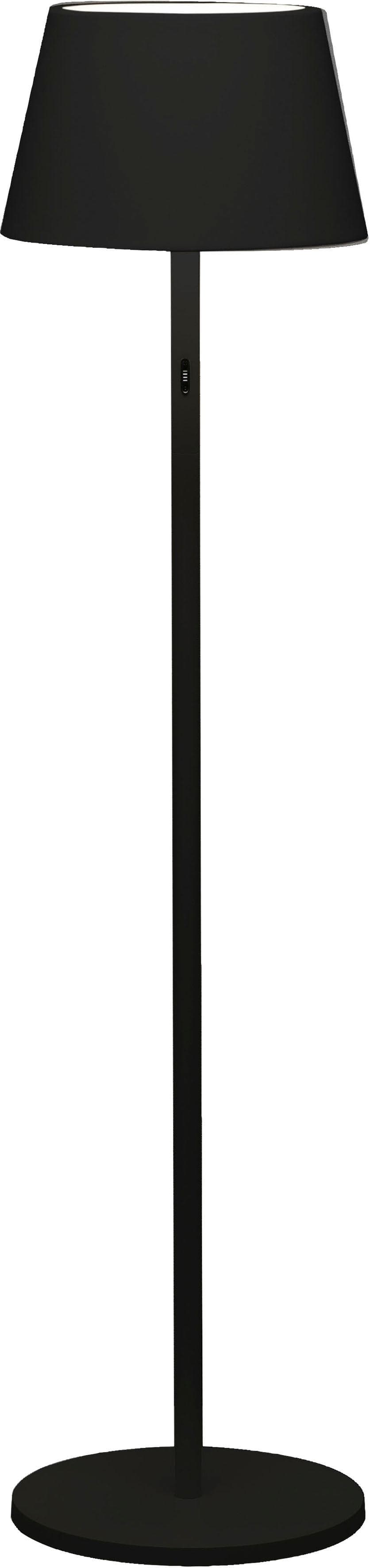 KONSTSMIDE LED Stehlampe Pomezia Schwarz Dimmbar Akku