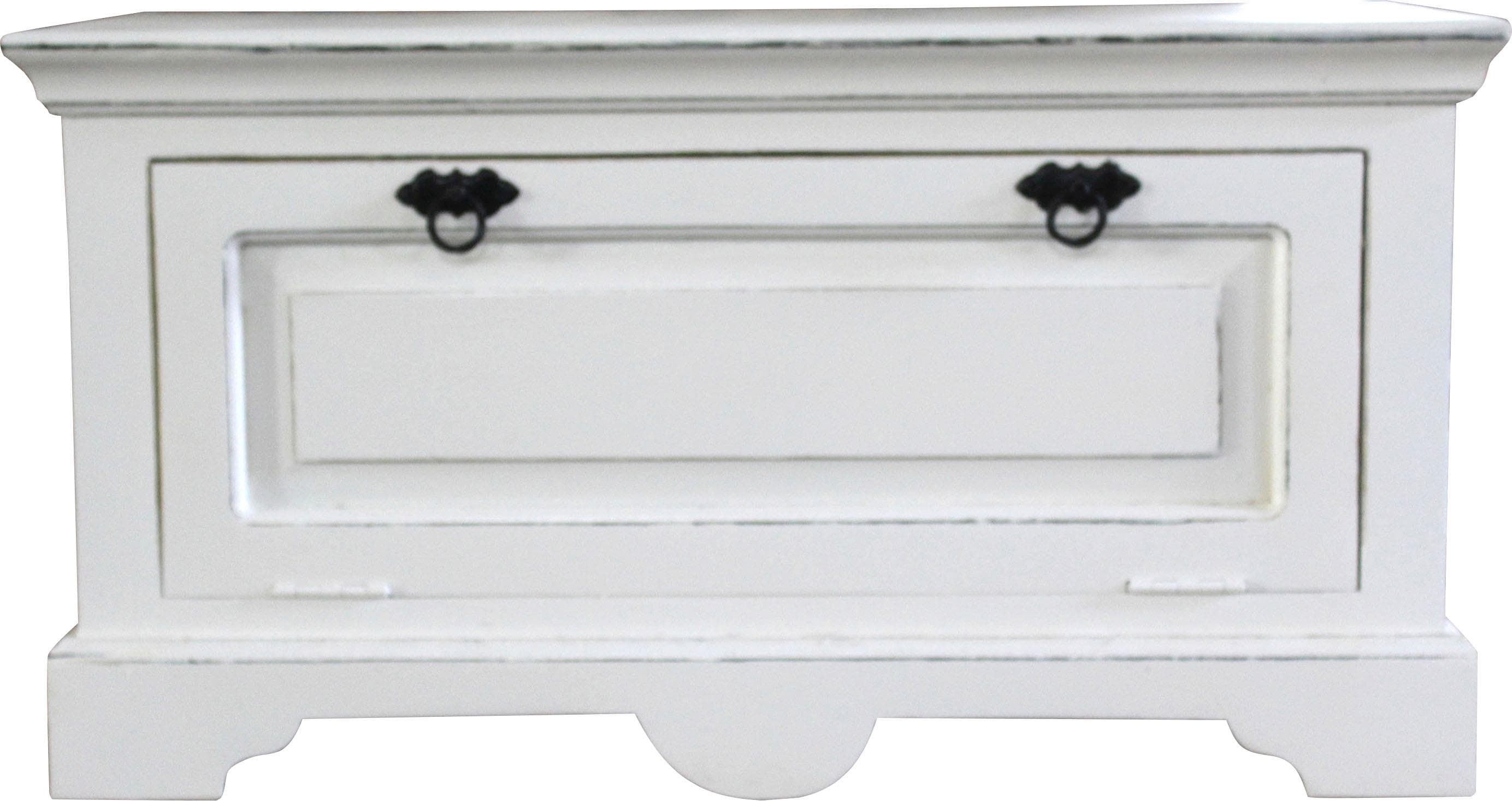 Schuhschrank SIT Toledo Weiß Teilmassiv Holz