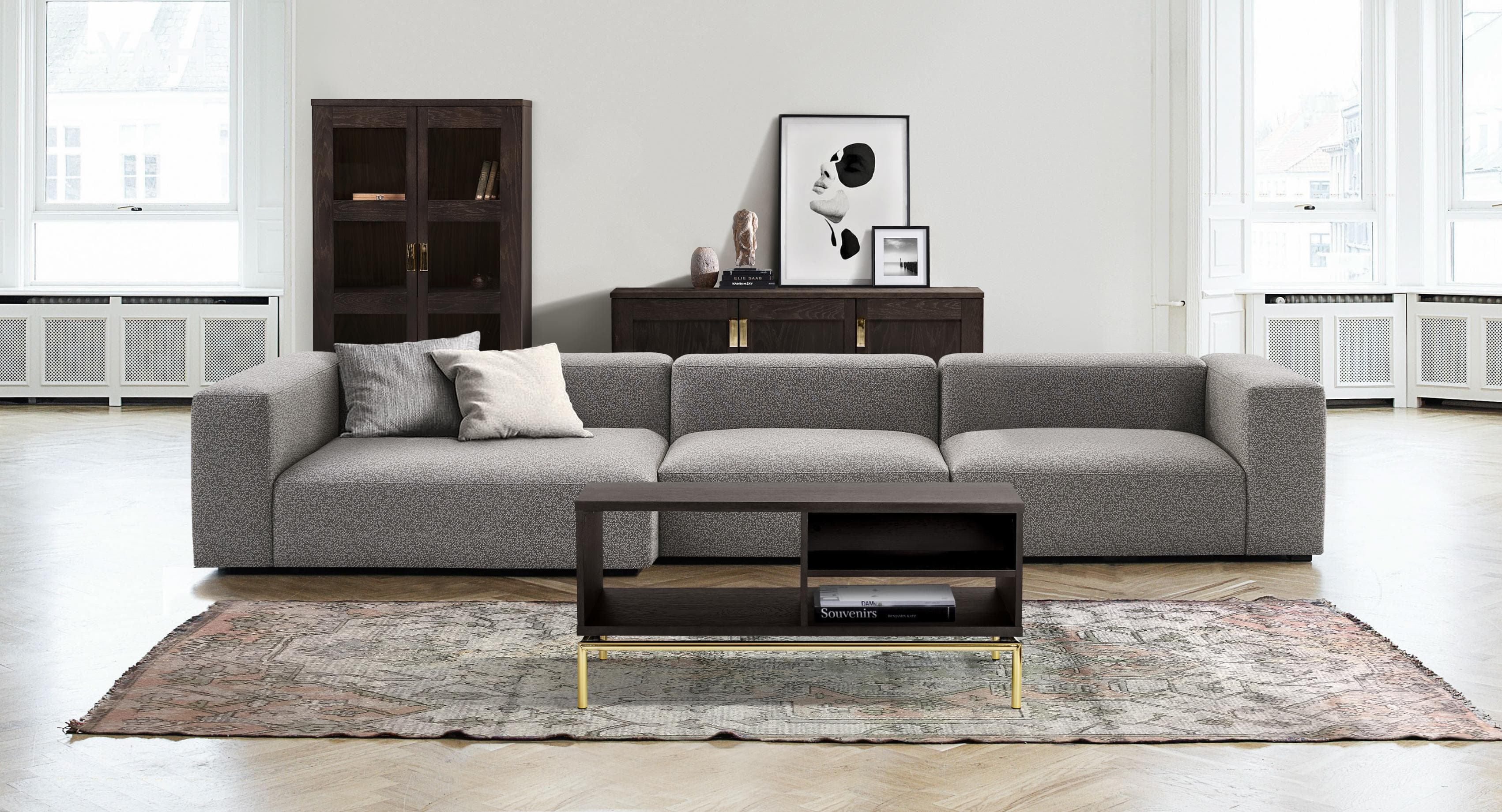 WOODMAN Couchtisch Schwarz Skandinavisches Design FSC-zertifiziert