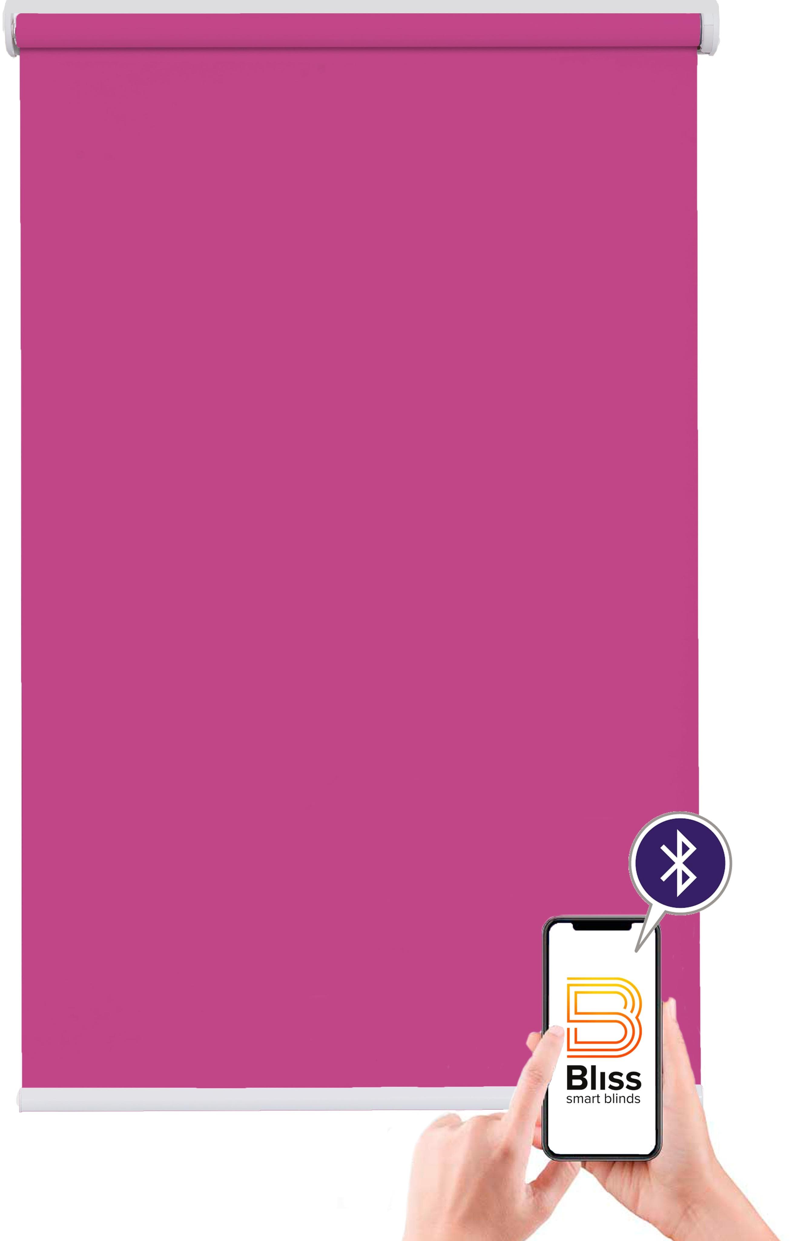 Elektrisches Rollo SUNLINES San Francisco Pink Weiß App-gesteuert