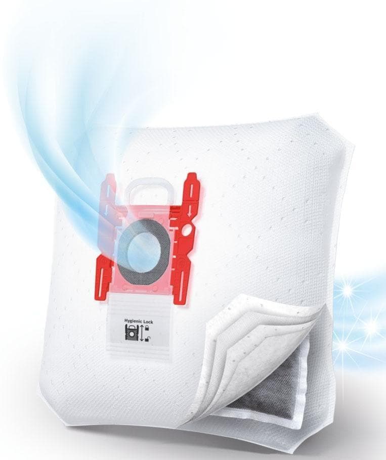 BOSCH Staubsaugerbeutel BBZAFGALL Weiß Aktivkohle 4er Pack