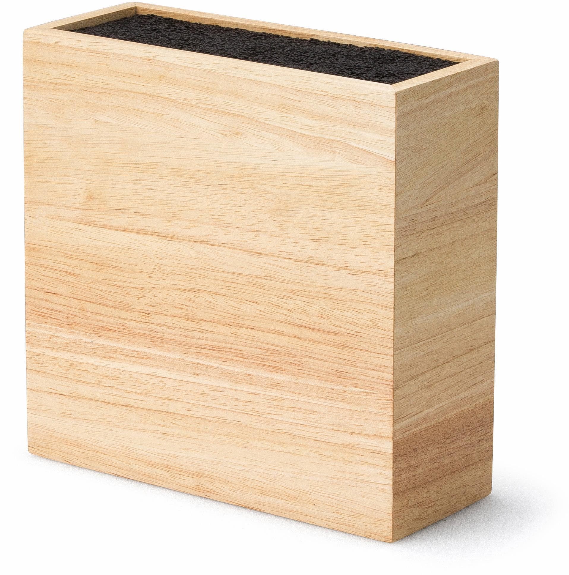 CONTINENTA Messerblock Hartholz beige mit flexiblem Einsatz